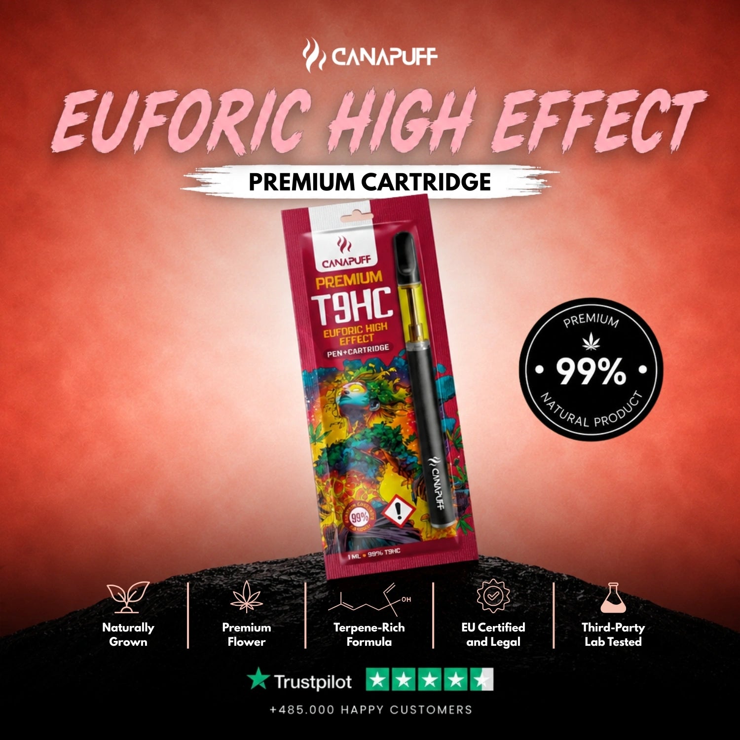 T9HC Pen+Patrón Euforic 99%