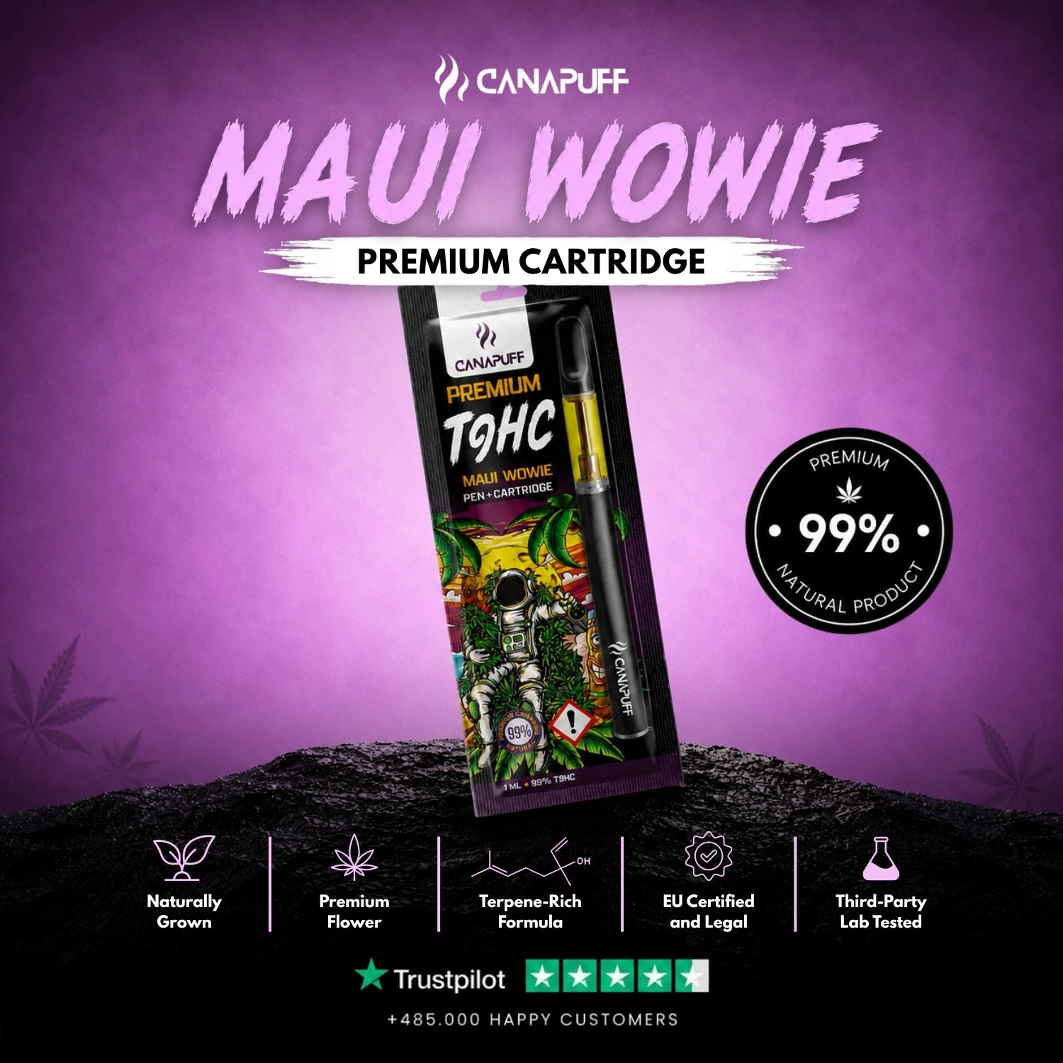 TⳊHC Pen+Cartridge Maui Wowie 99%