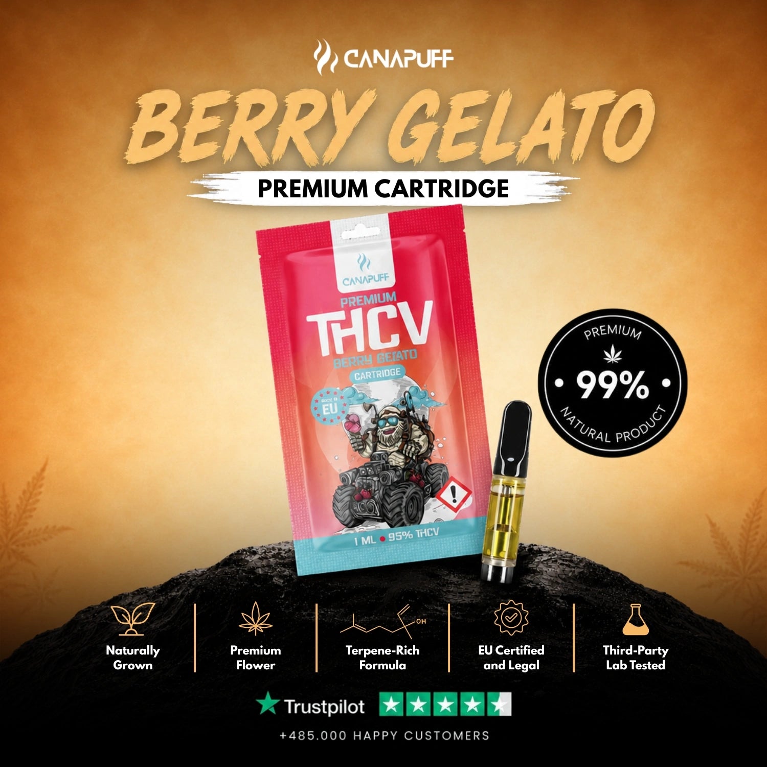 THCv Patrón Berry Gelato 95%