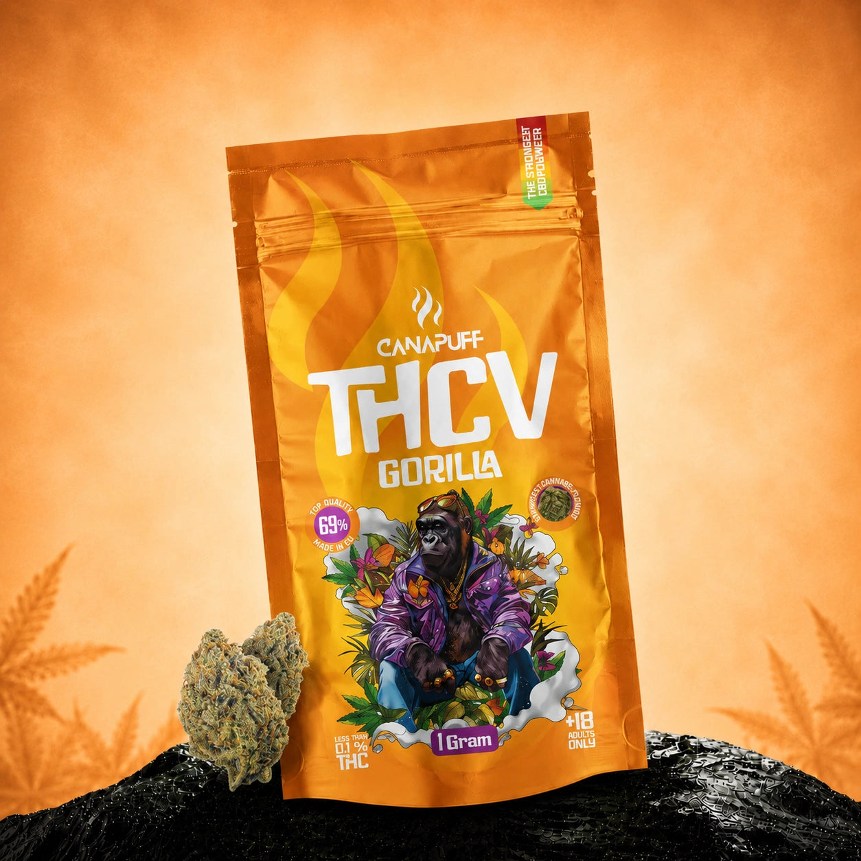 THCv Virágzat Gorilla 69%