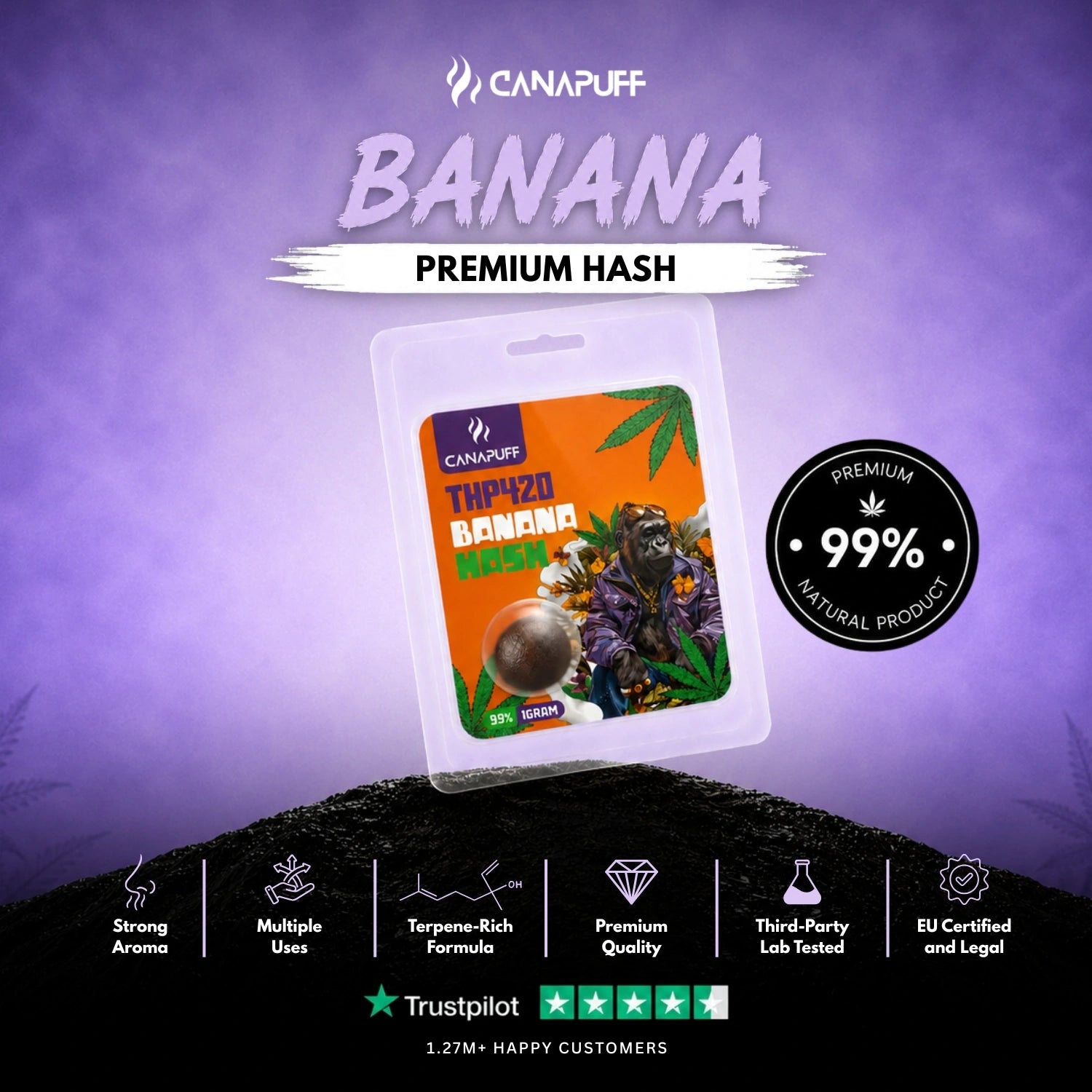 THP420 Hash Banán 99%