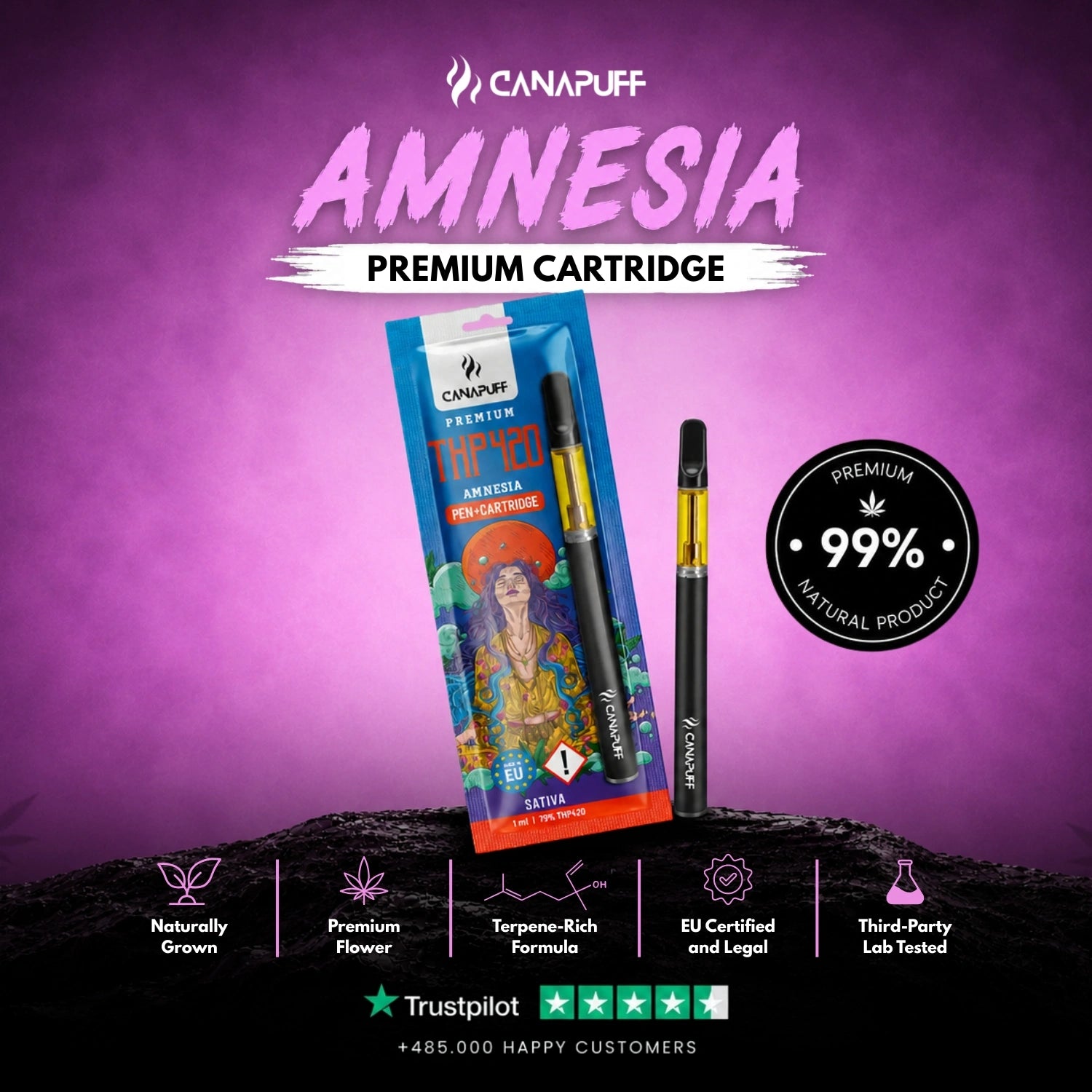 THP420 Pen+Patrón Amnesia 79%