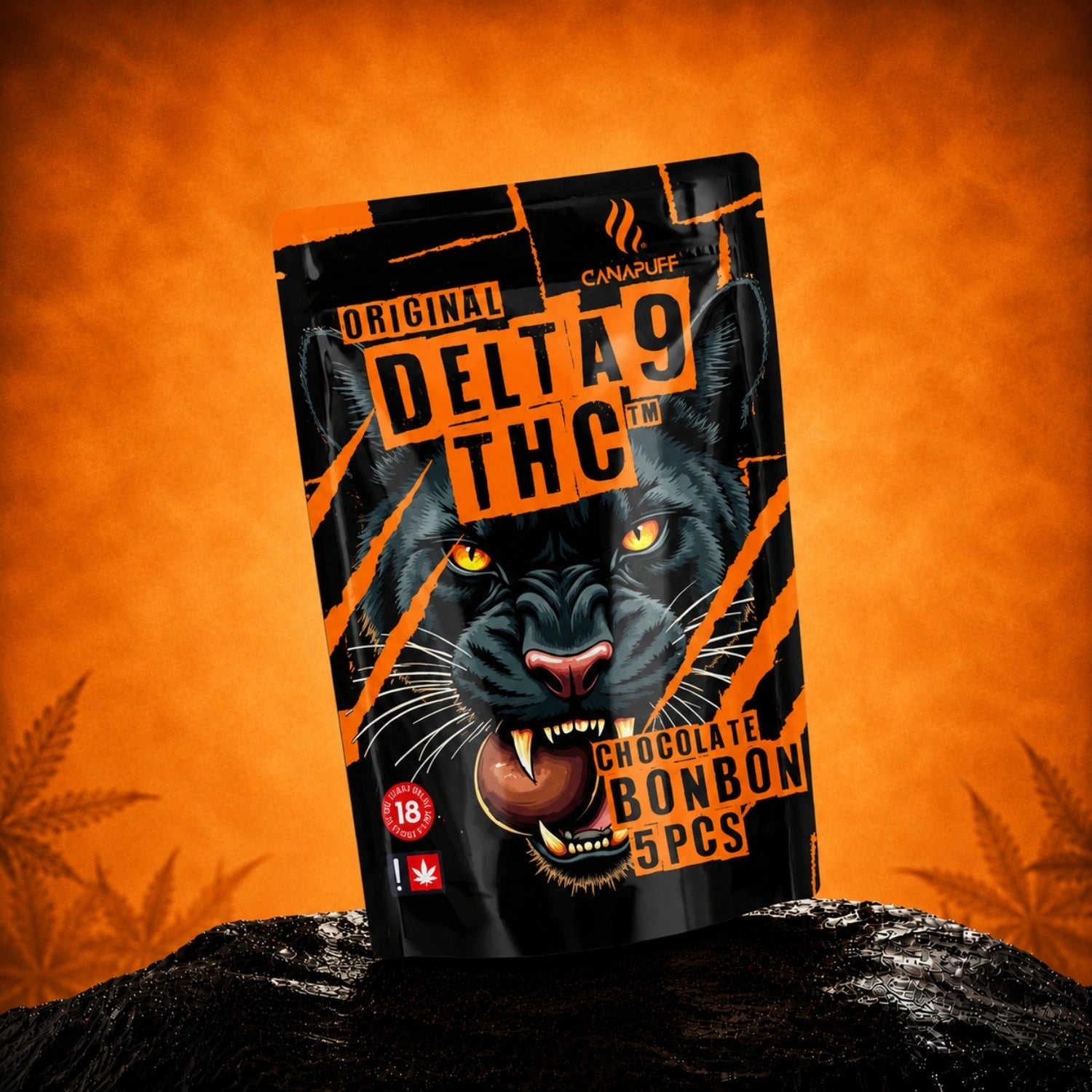 THC Delta-9 csokoládébonbon