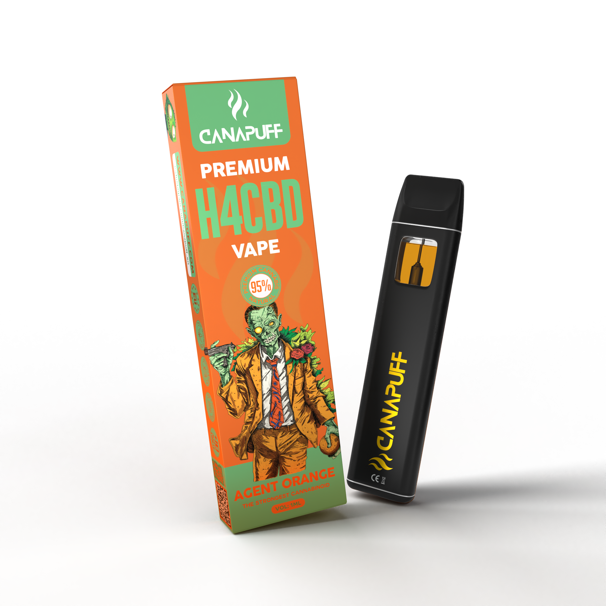 Agent Orange 96% H4CBD - CanaPuff - Vape - 1ml-Canapuff