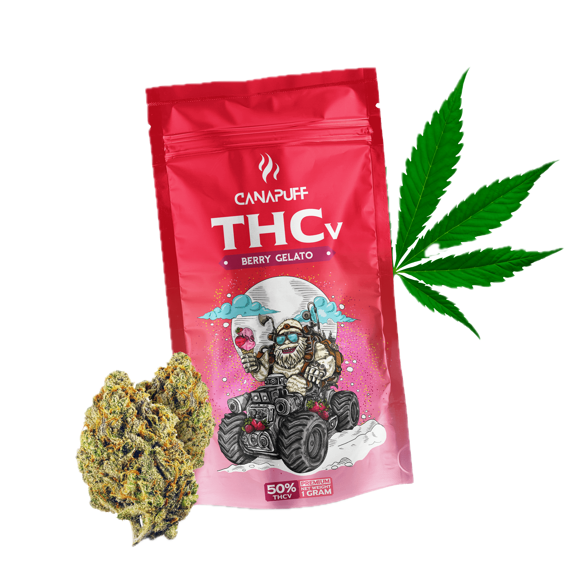 THCv Virágzat Berry Gelato 50%