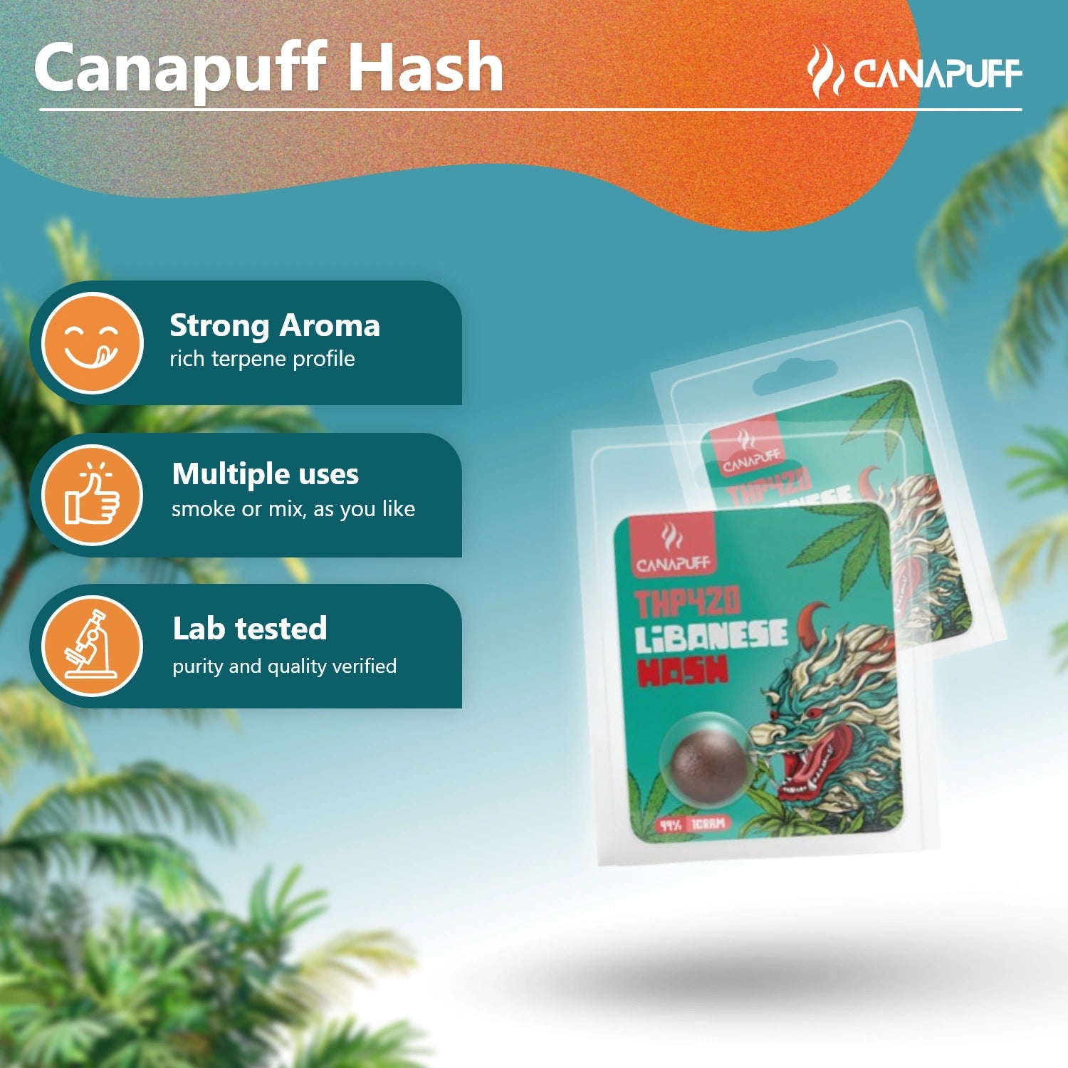 THP420 hashérték Libanese 99%