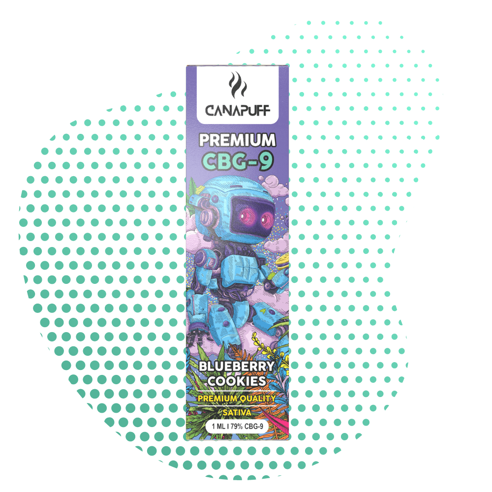 Blueberry Cookie 79% CBG9 Canapuff Egyszeri Használat 1ml