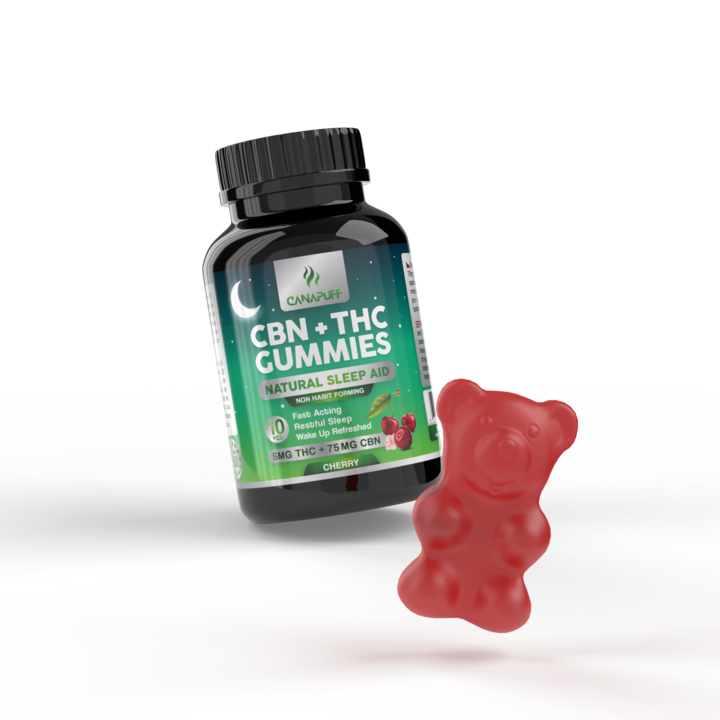 CBN+THC gumicukorkák Cseresznye-Canapuff