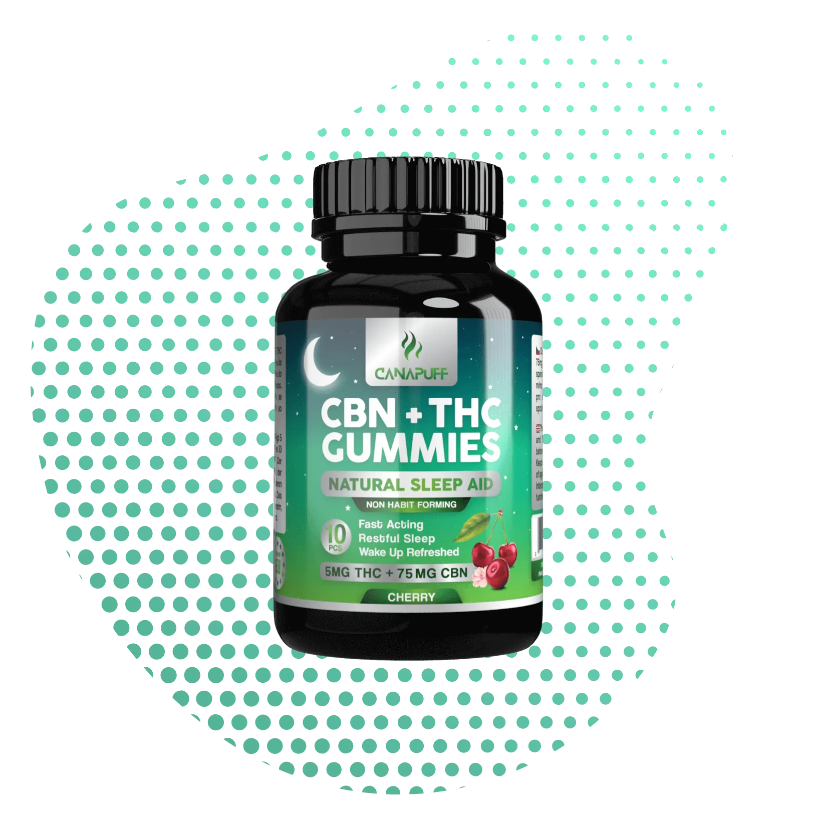 CBN+THC Gumicukorkák - Cherry-Canapuff