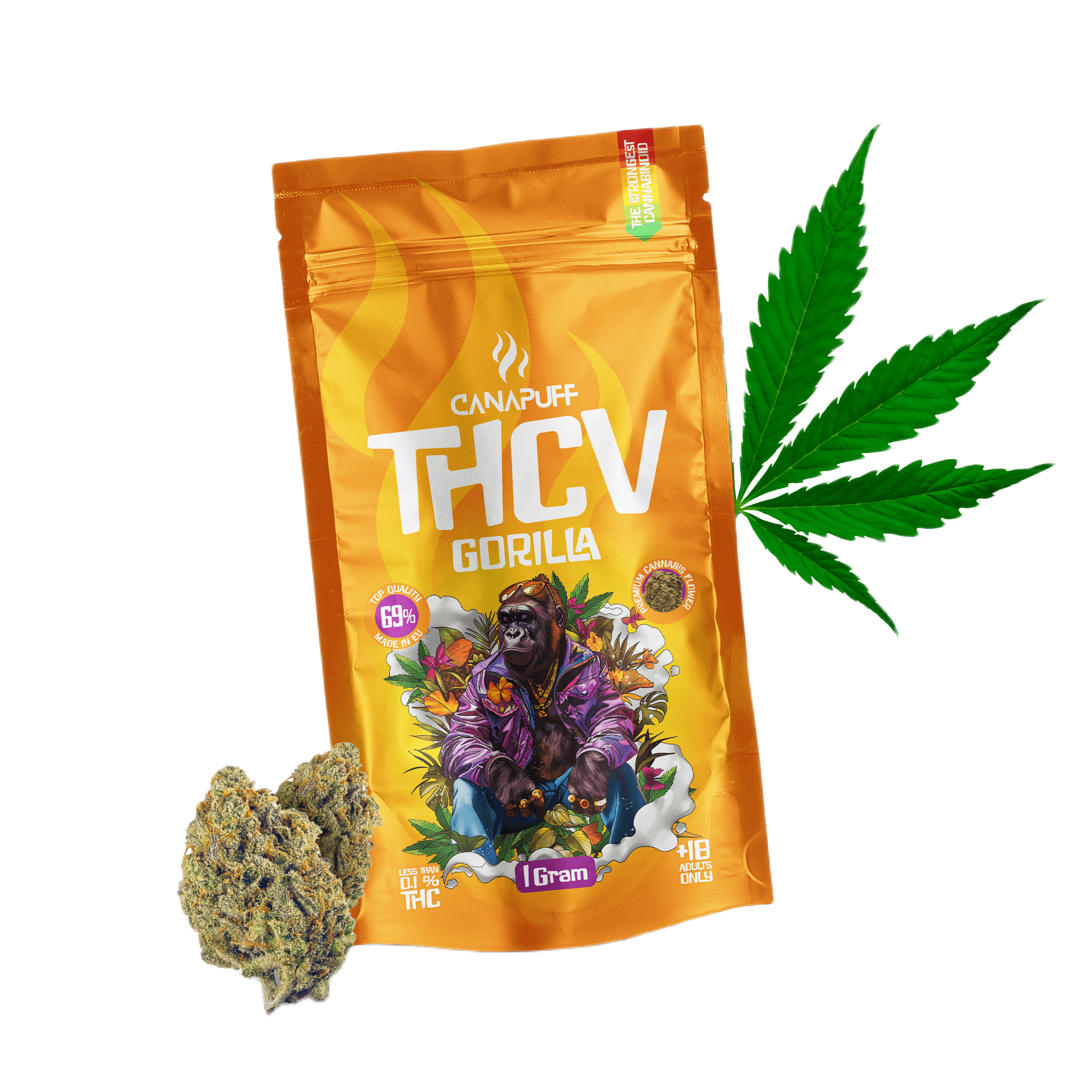 THCv Virágzat Gorilla 69%