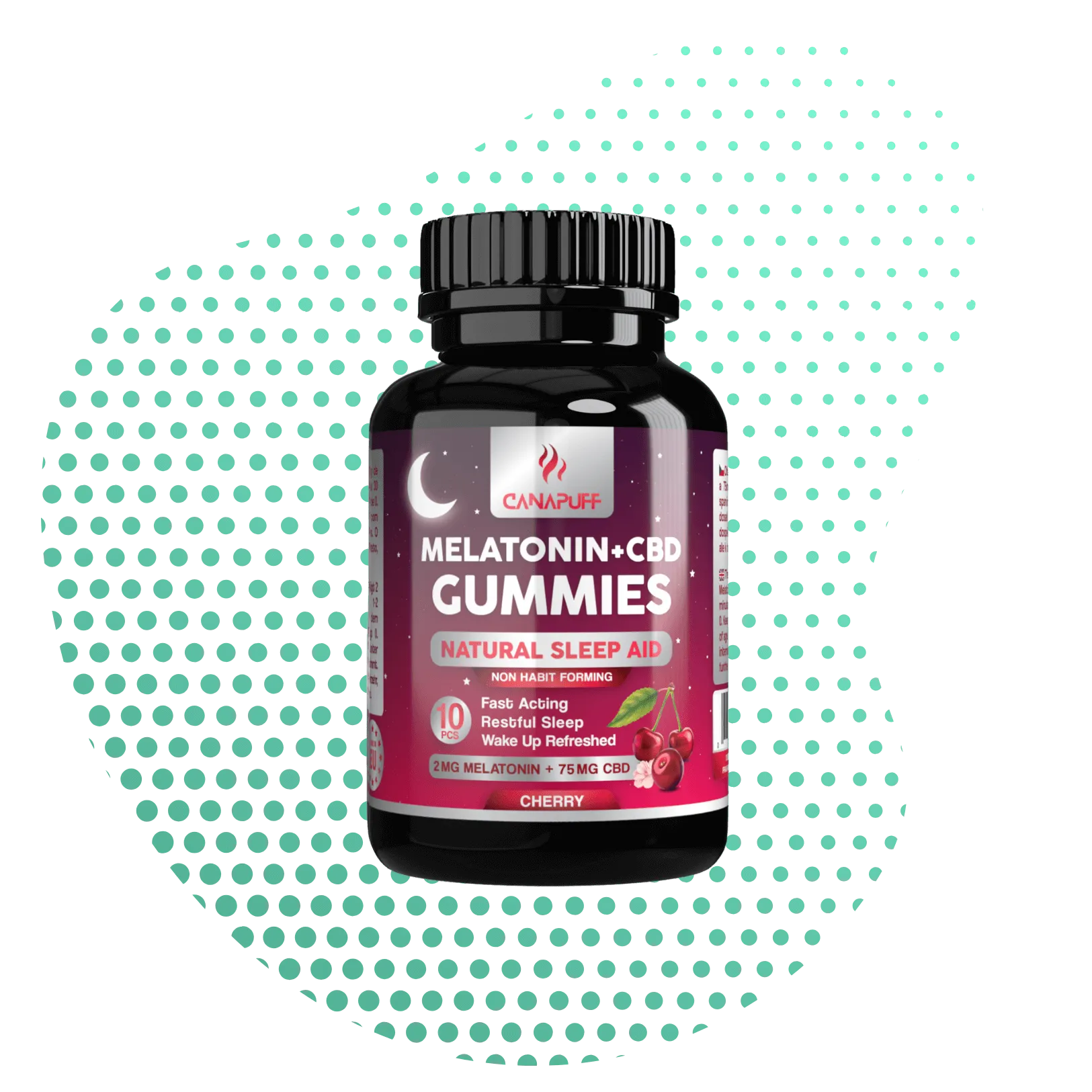 Melatonin+CBD Gumicukorkák - Cherry-Canapuff