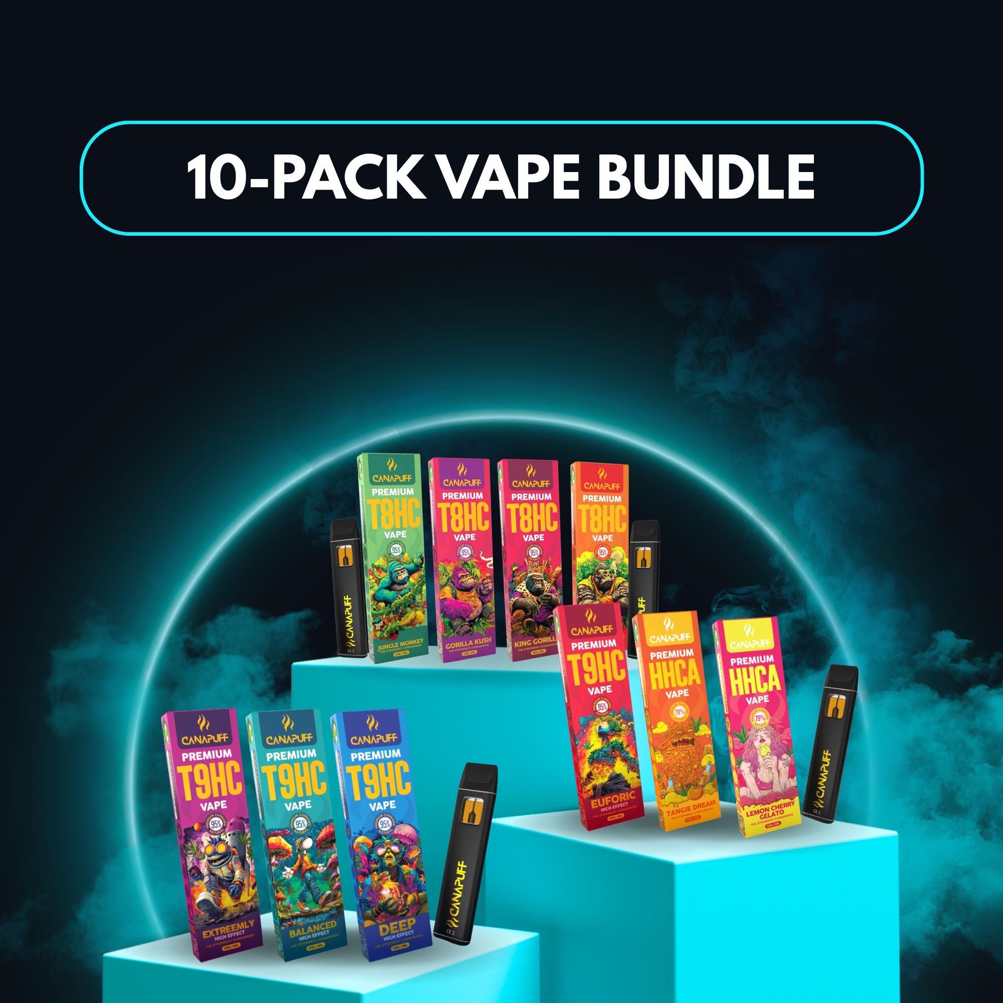 10 darabos csomag Vape Bundle (10×1 ml)