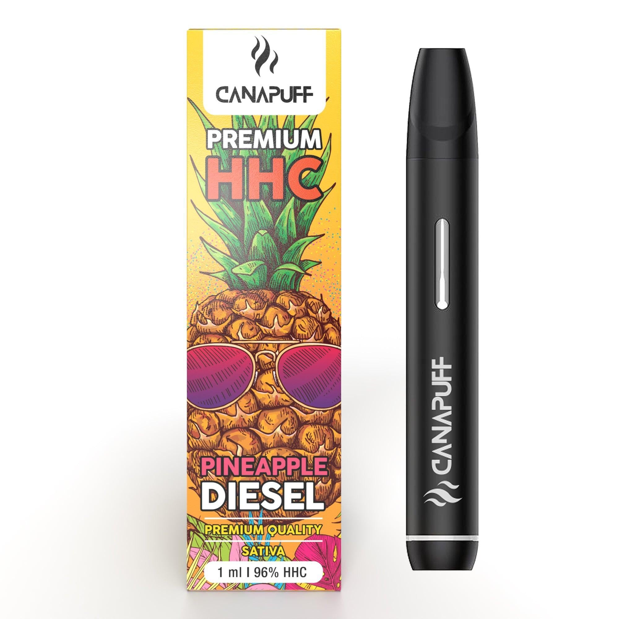 pineapple diesel 96 hhc Canapuff egyszeri használat 1ml