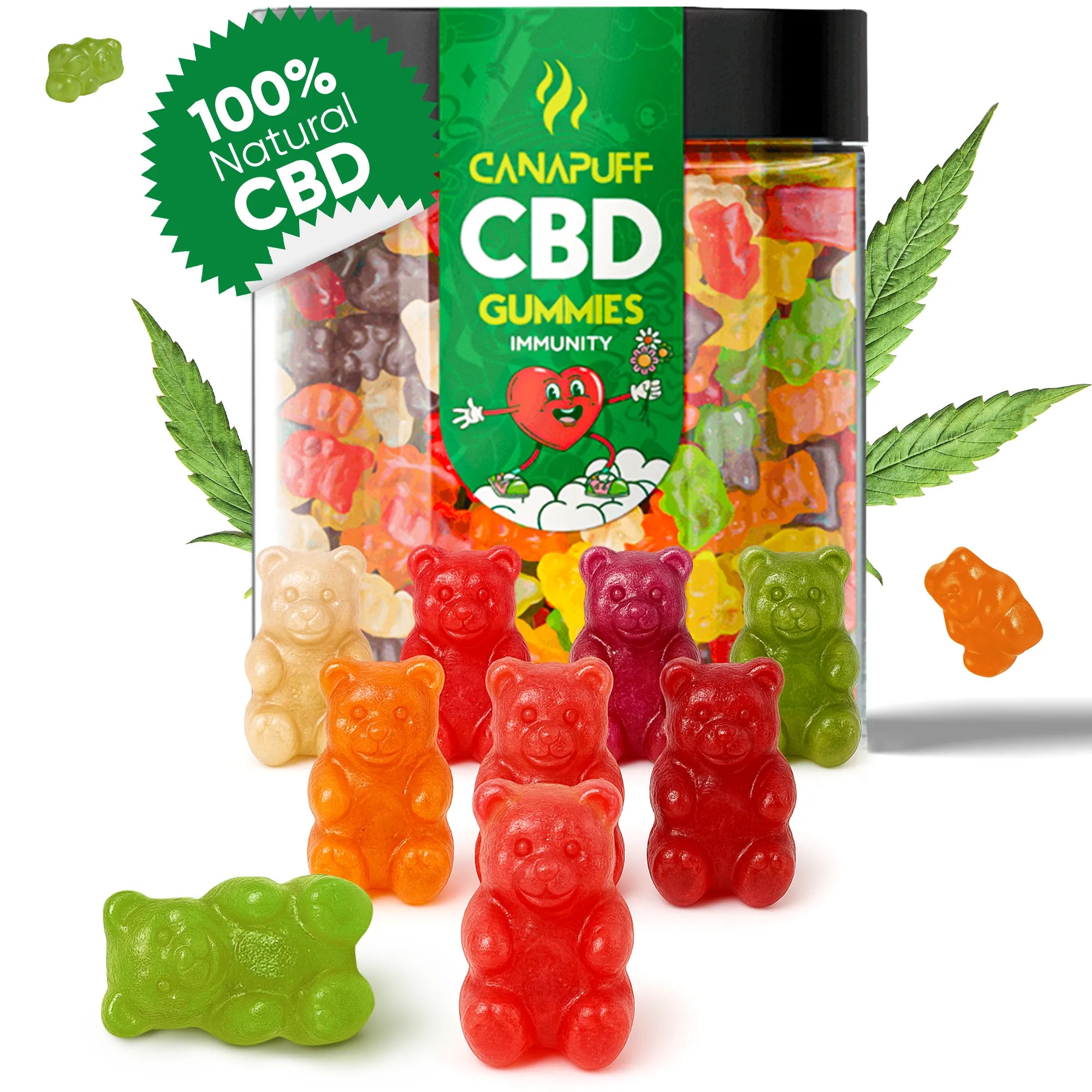 Canapuff - CBD-gumicukorkák - Immunity-Canapuff