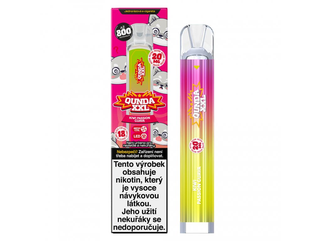 Nikotin Vape Qunda XXL Kiwi Passion Guava-Canapuff