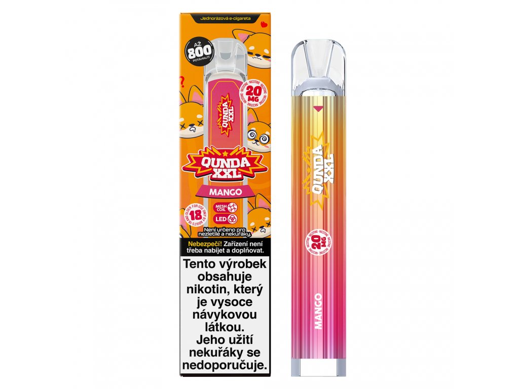 Nikotin Vape Qunda XXL Mangó-Canapuff
