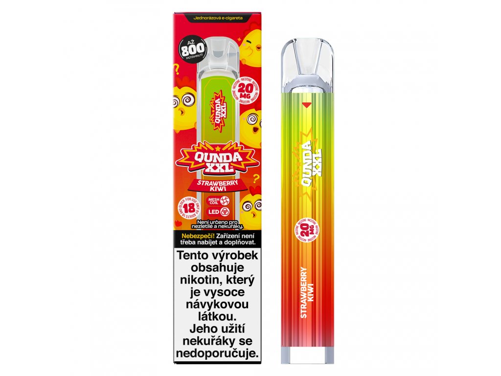Nikotin Vape Qunda XXL Strawberry kivi-Canapuff