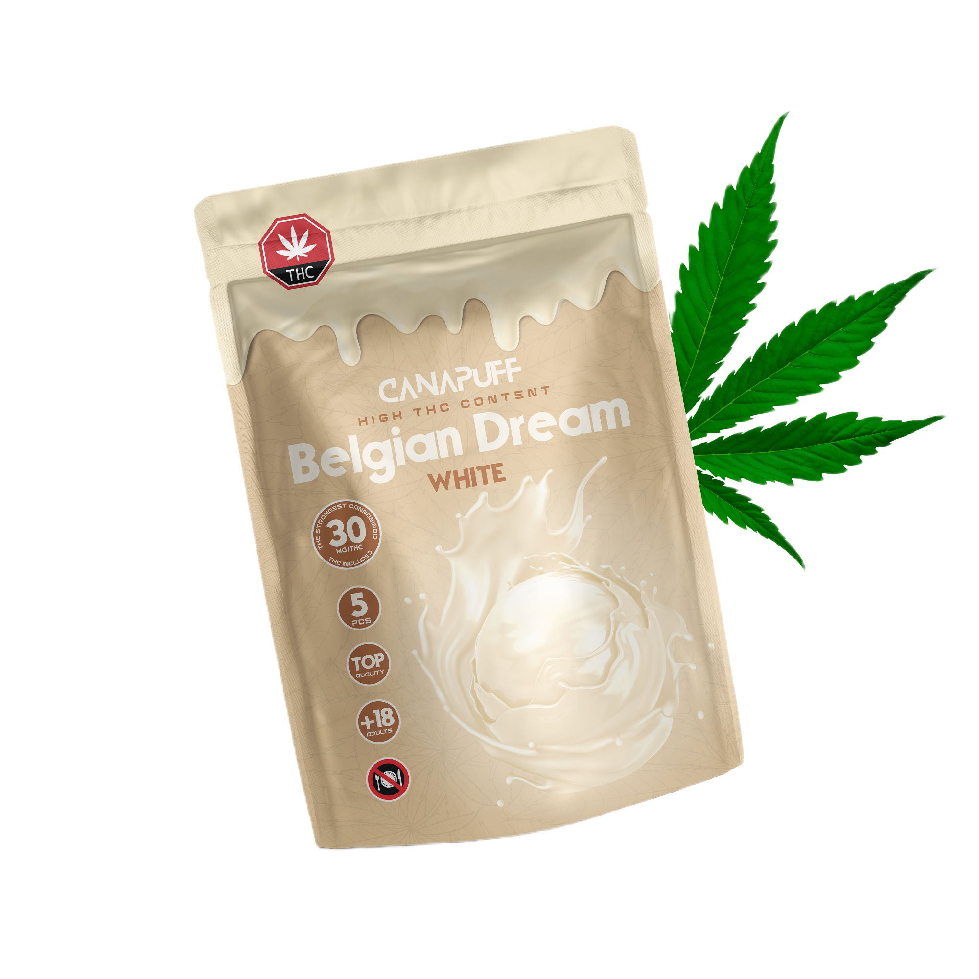 THC fehércsokoládé