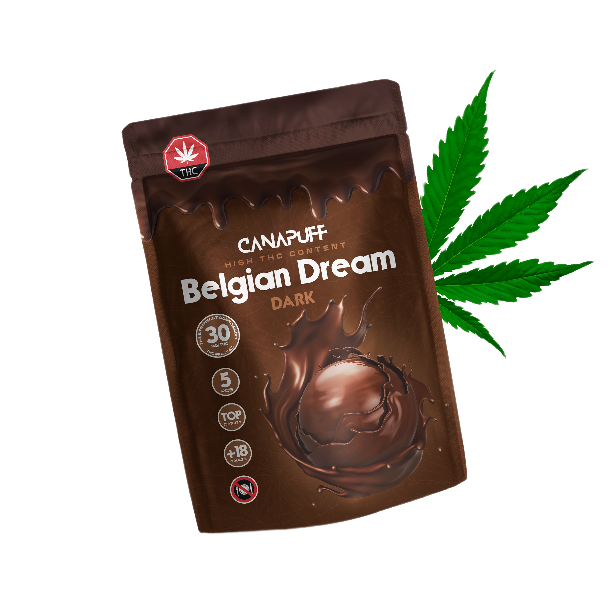 THC-tartalmú keserű csokoládé
