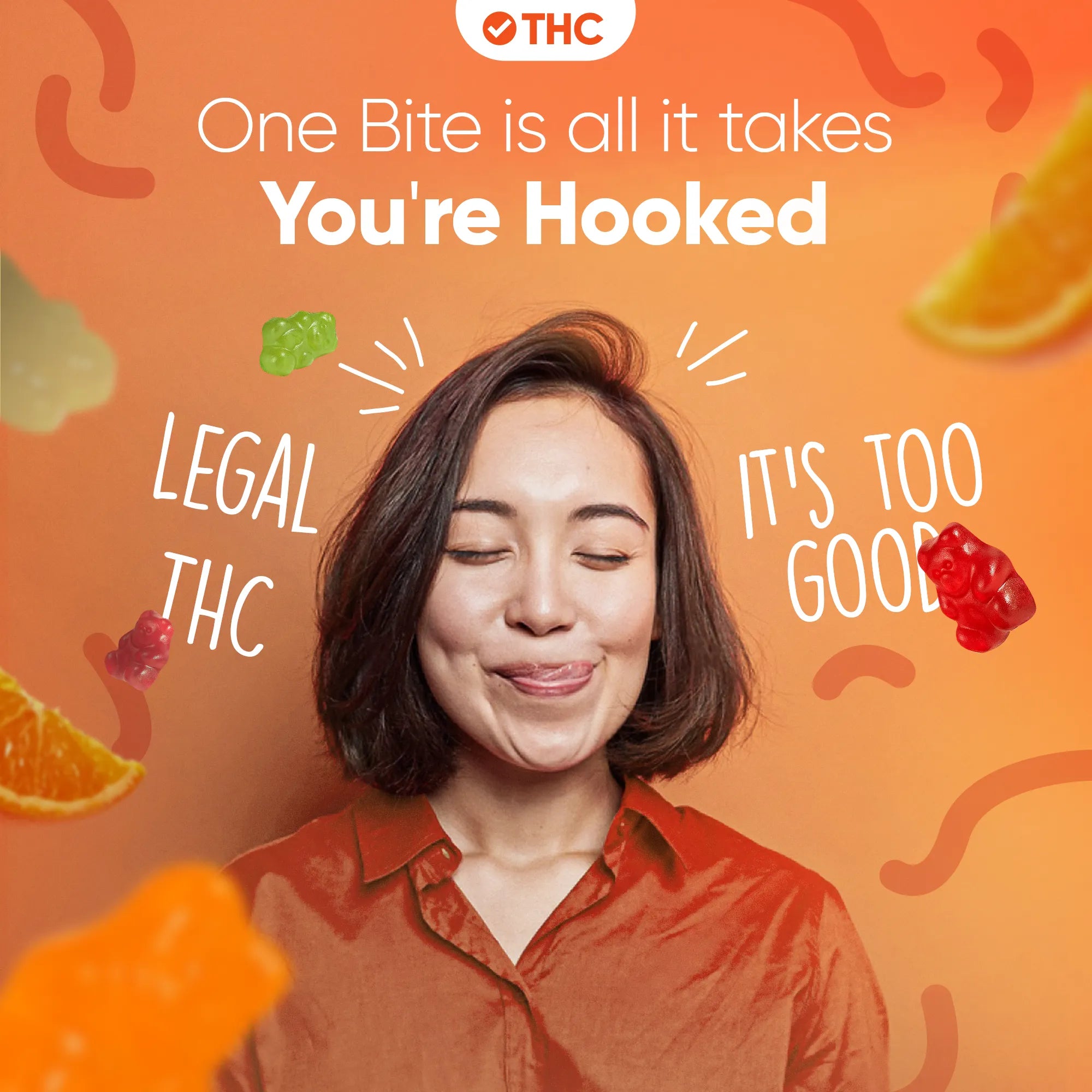 THC gumicukorkák Narancs-Canapuff