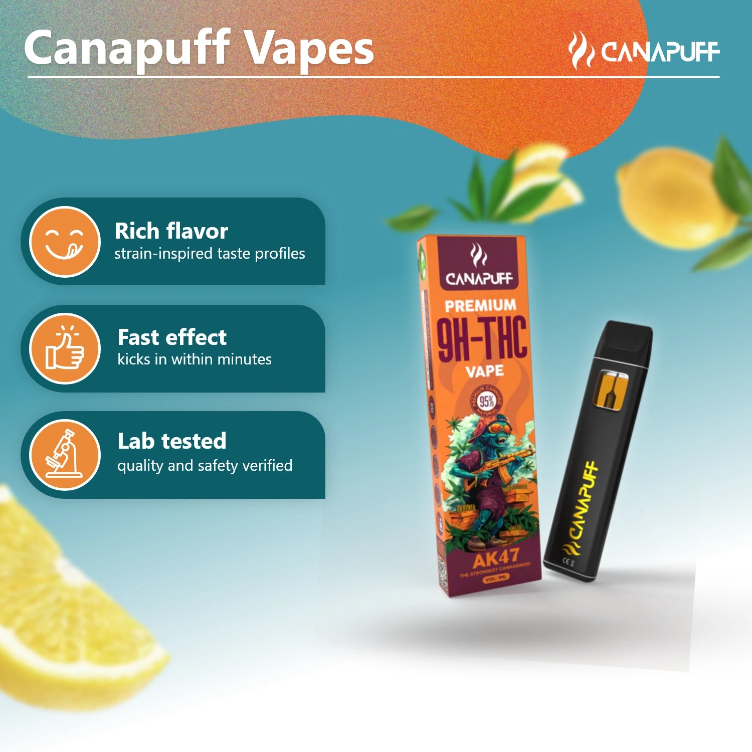 9H-THC Vape AK47 95% 1ml