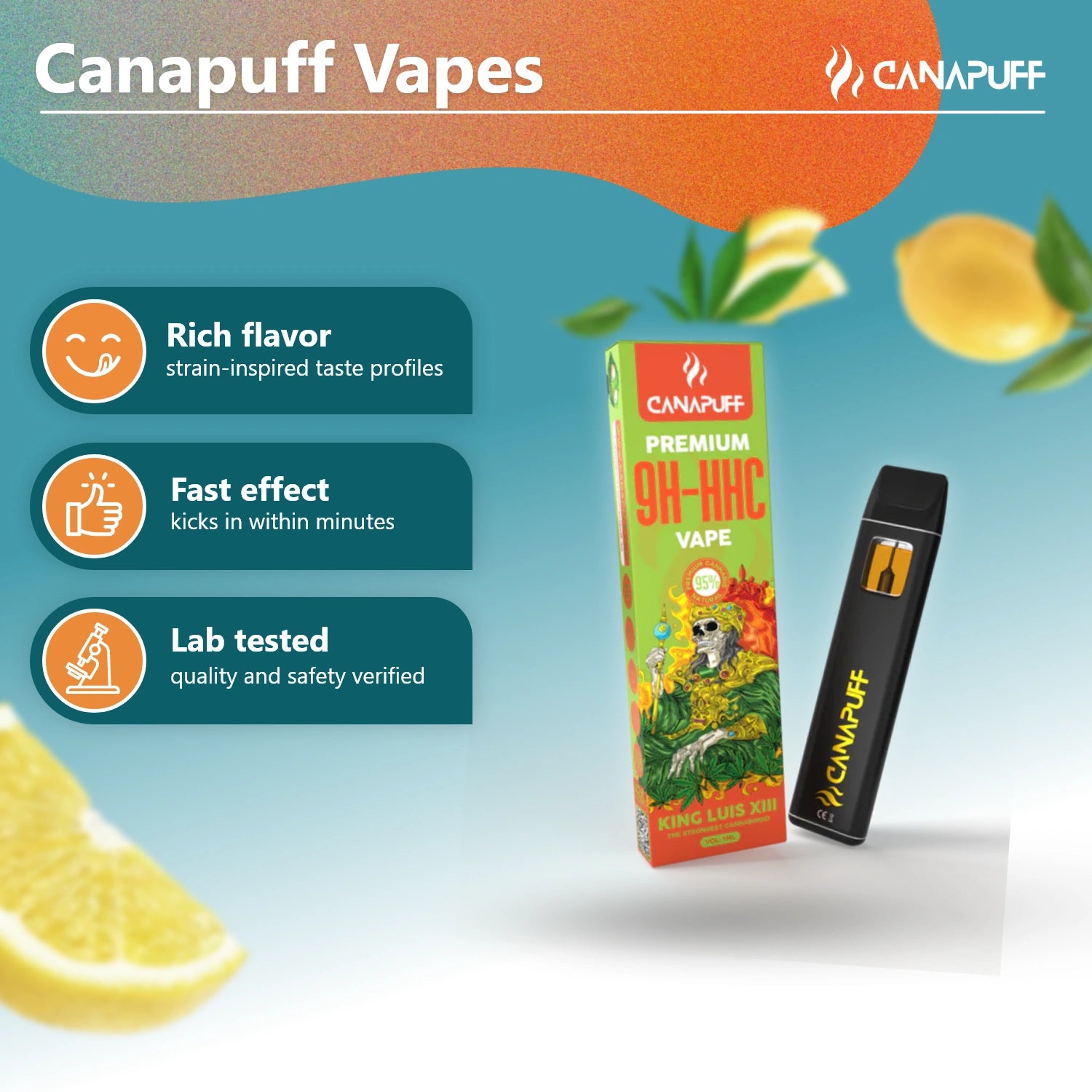 9H-HHC Vape King Luis XIII 95% 1ml