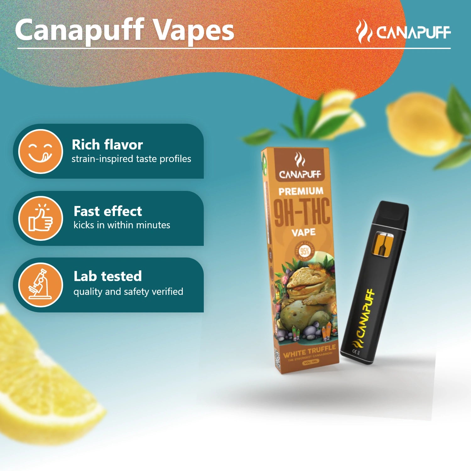 9H-THC Vape White Truffle 95% 1ml