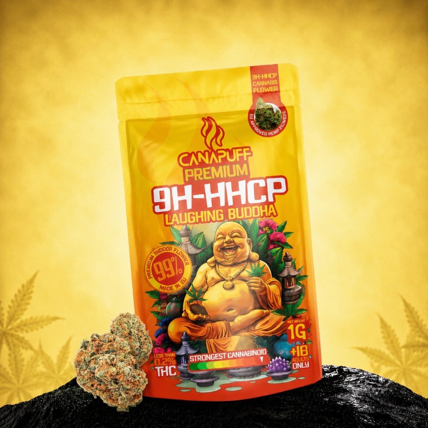 9h-HHCP Virágzat Laughing Buddha 99%