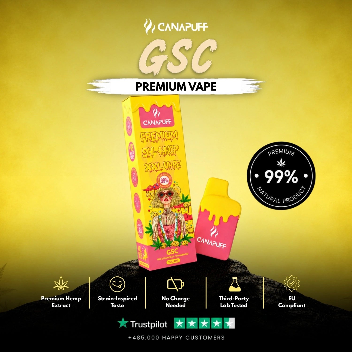9H-HHCP XXL Vape GSC 99% 2ml