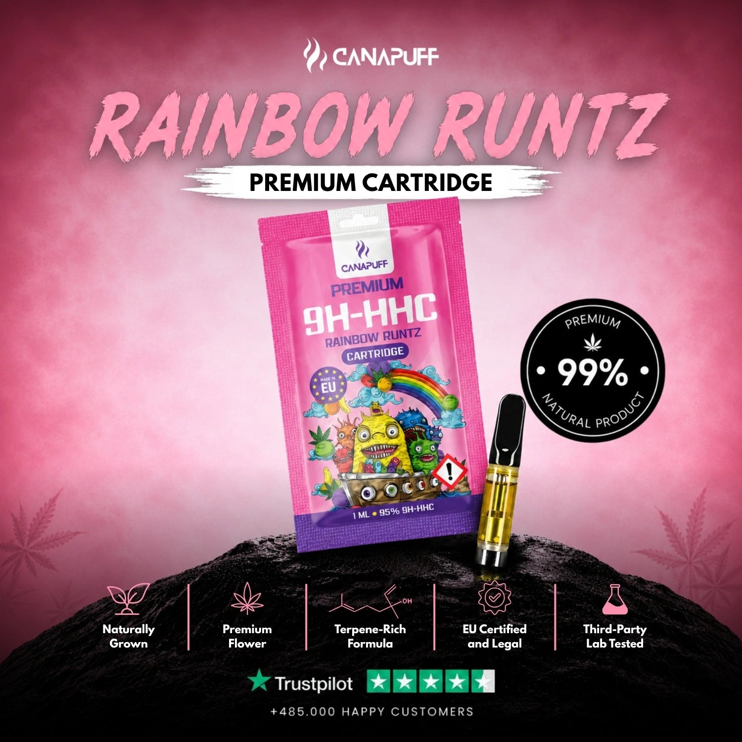 9H-HHC Patrón Rainbow Runtz 95%