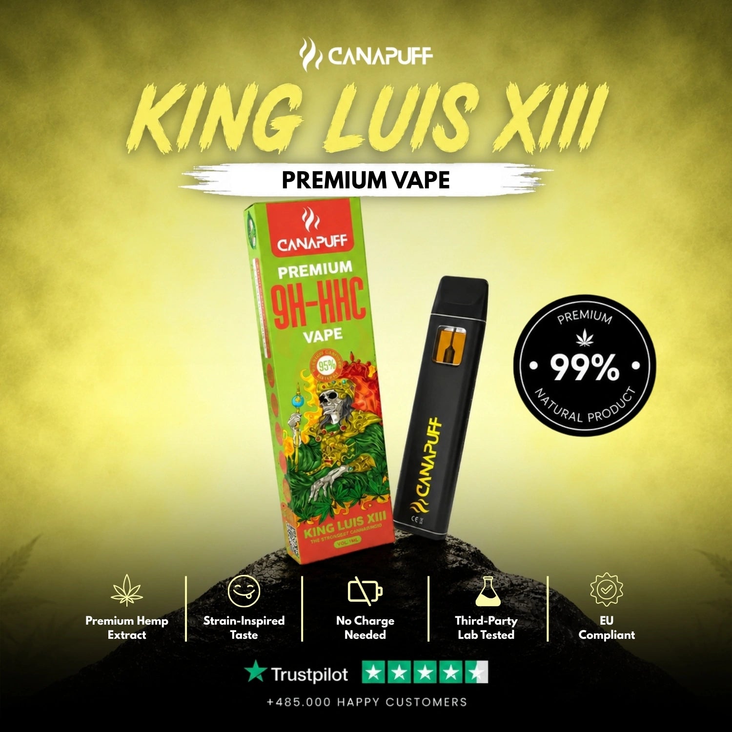 9H-HHC Vape King Luis XIII 95% 1ml
