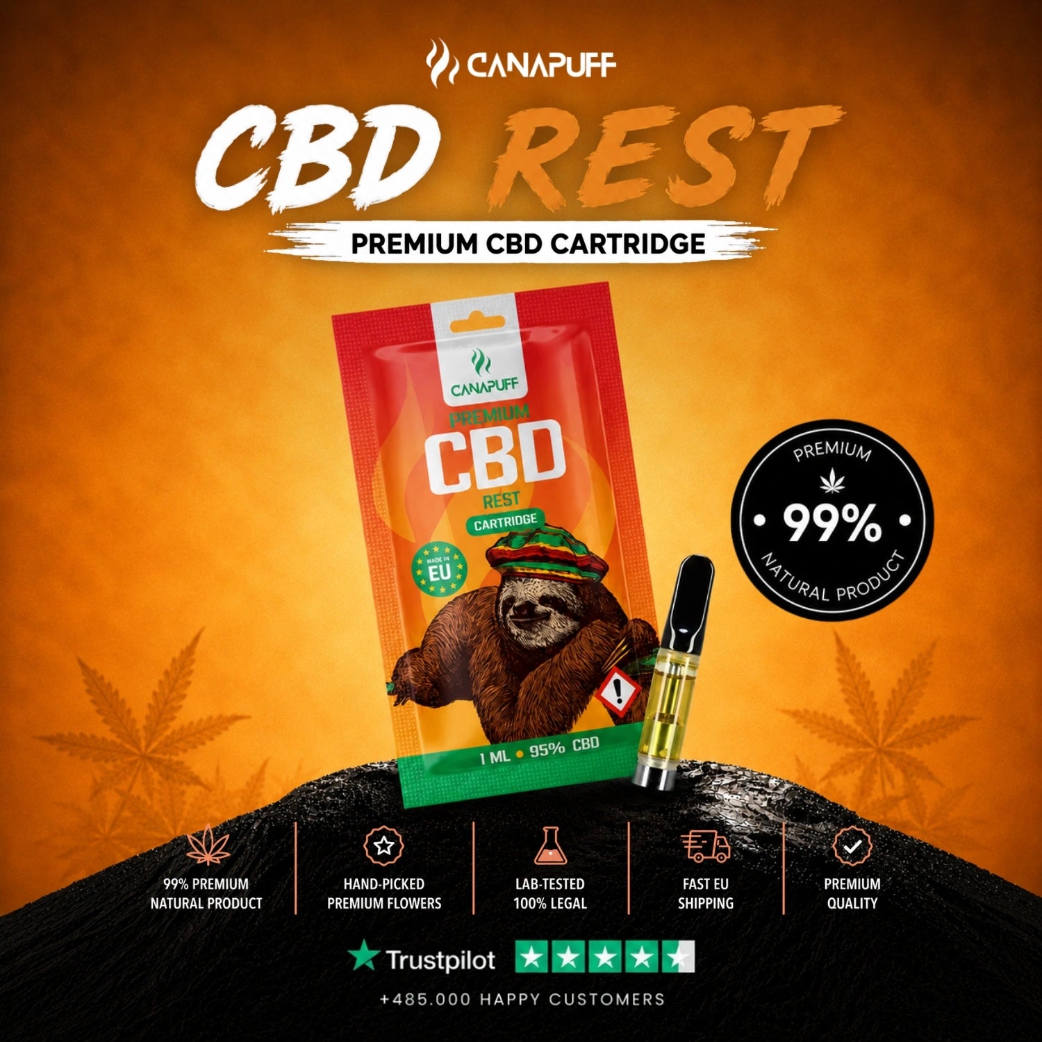 CBD Patrón Maradék 95%