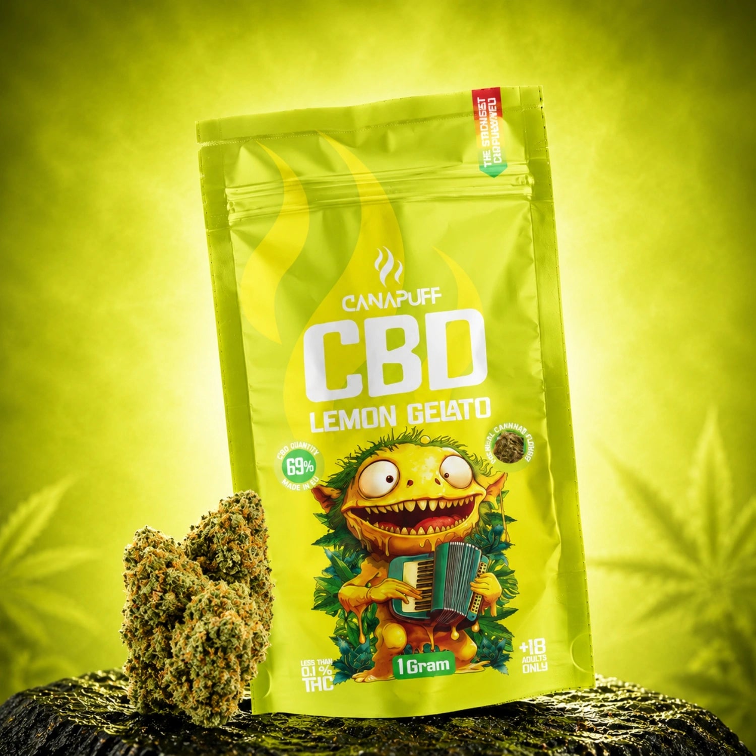 CBD Virágzat Lemon Gelato 69%