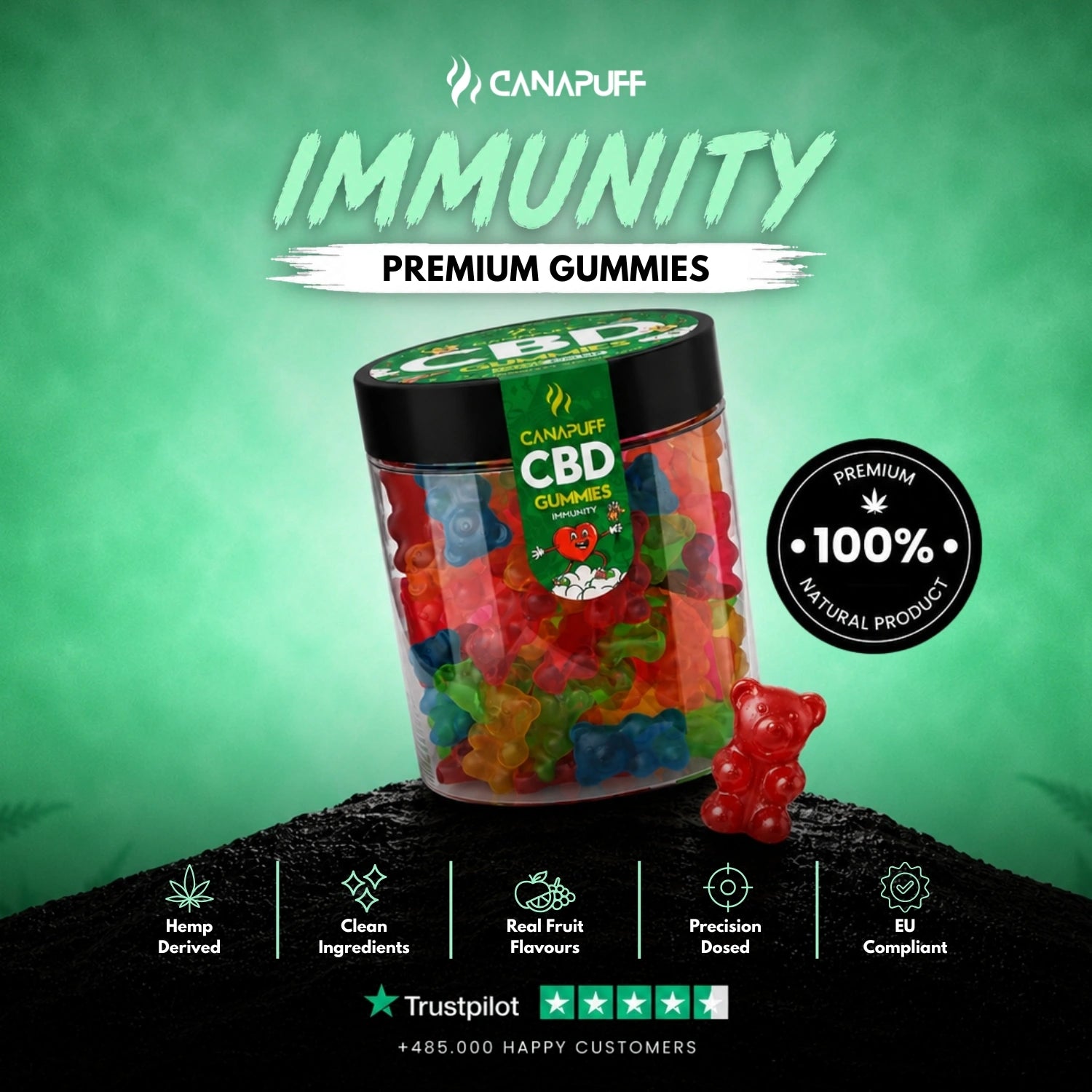 CBD Gumicukorkák Immunitás