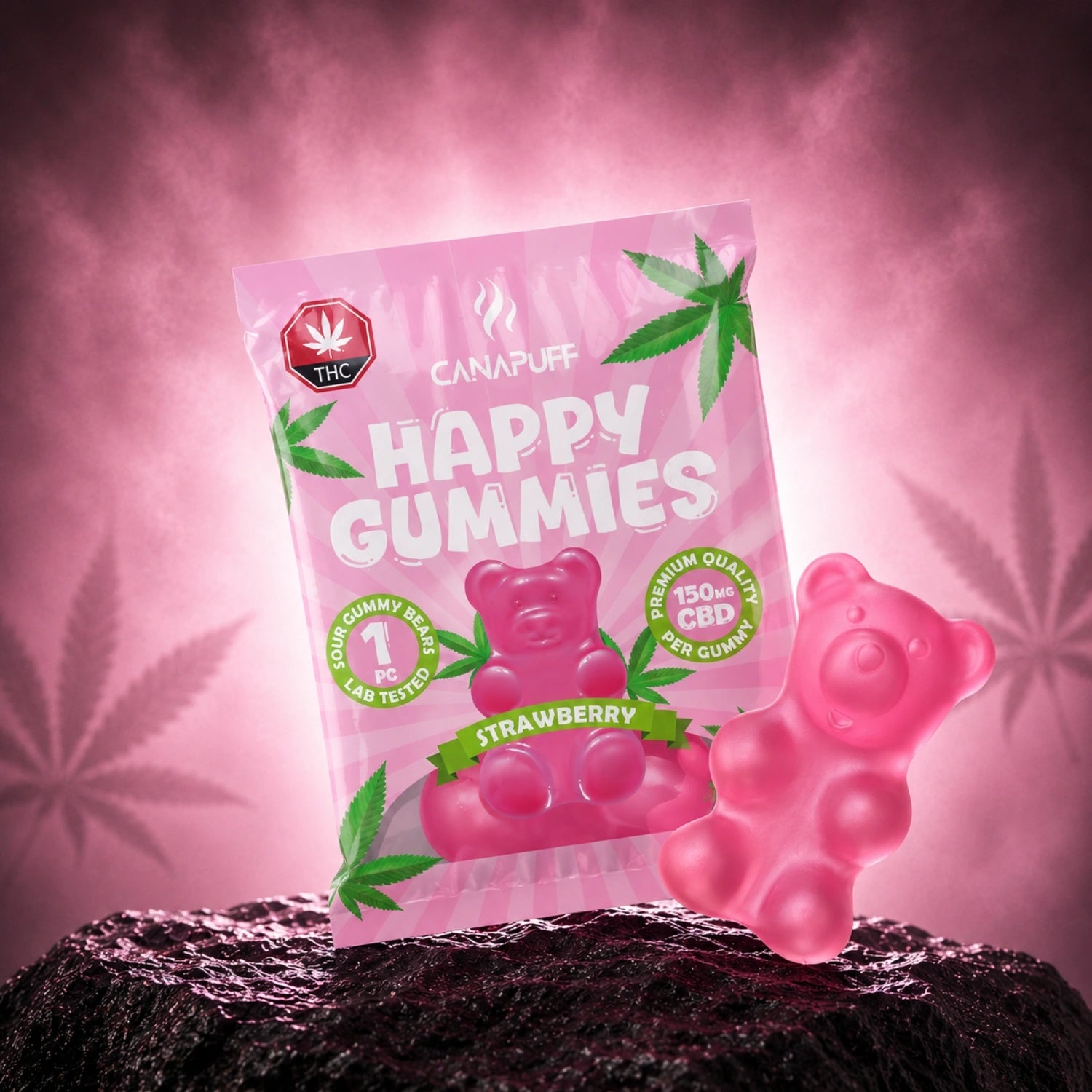 CBD Gumicukorkák Strawberry