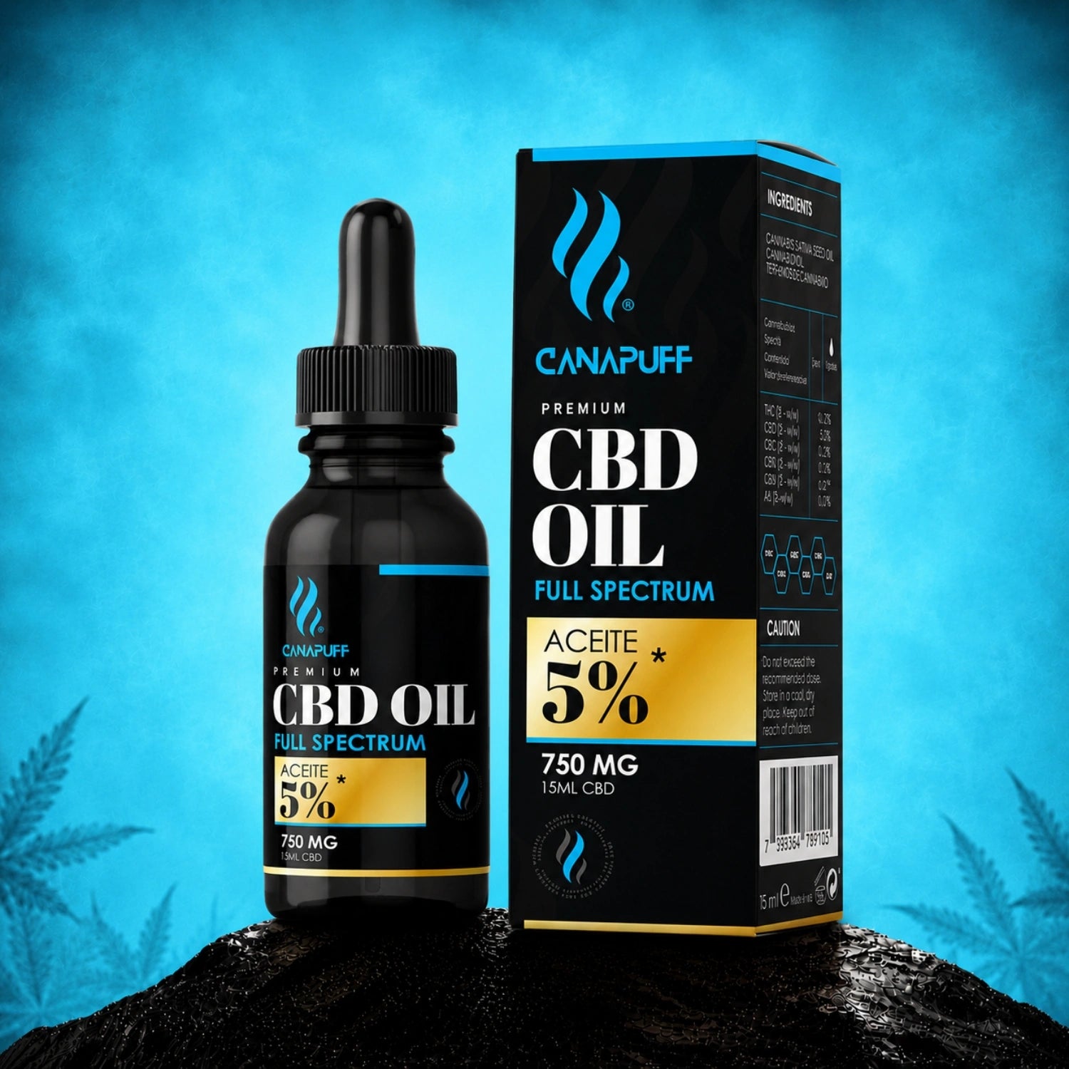 CBD Olaj Teljes spektrumú 5% 15ml