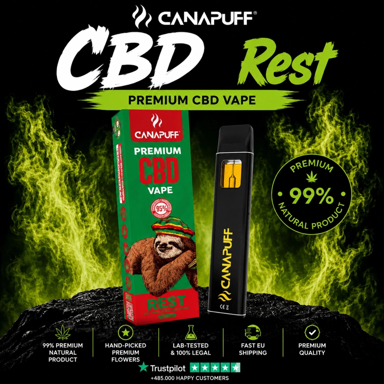 CBD Vape Maradék 95% 1 ml
