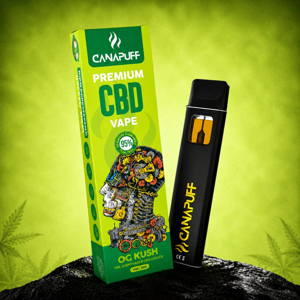 Canapuff CBD Vape OG Kush 95% 1ml eldobható eszköz