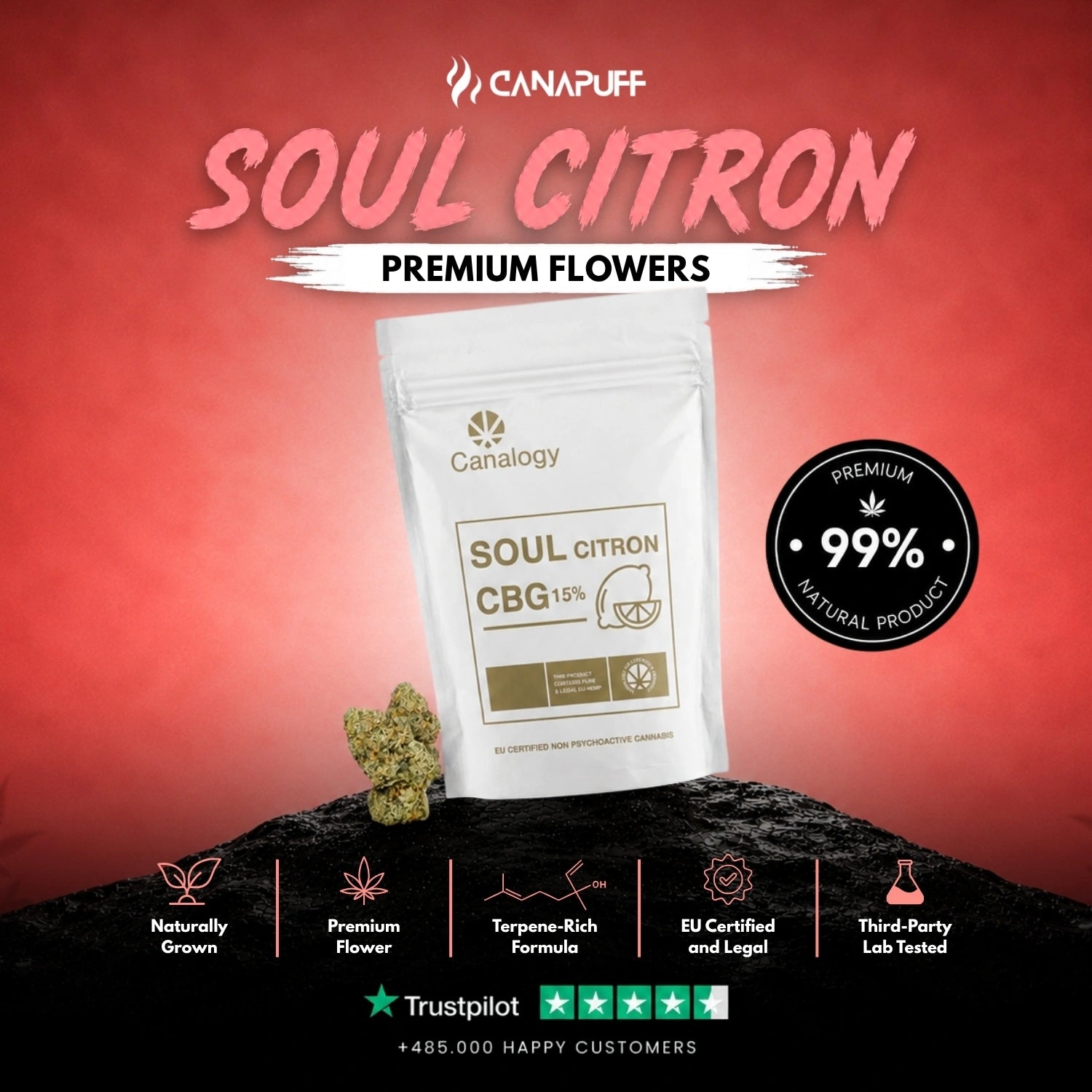 CBG Virágzat Citrom Soul 15%