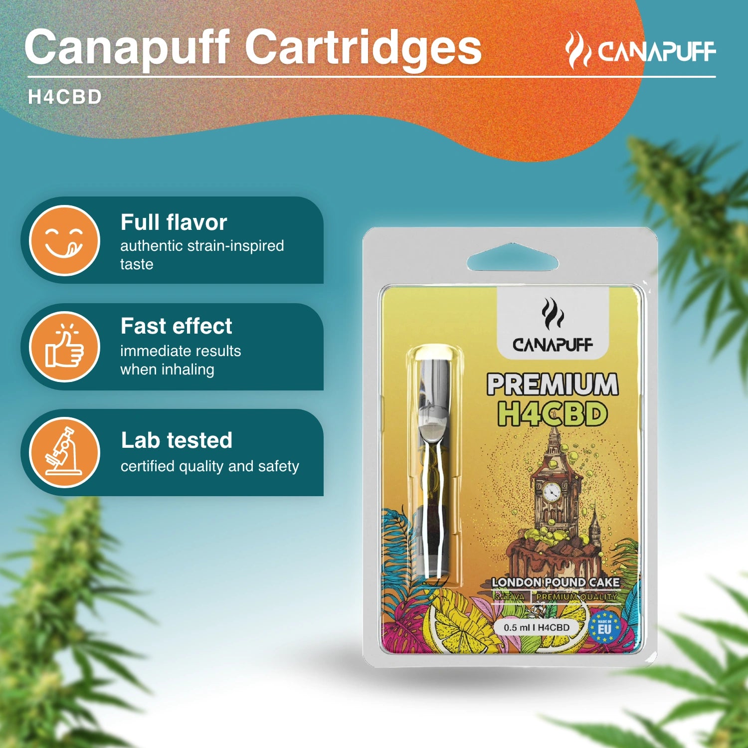 London Pound Cake - H4CBD 96%-Patrón - Canapuff