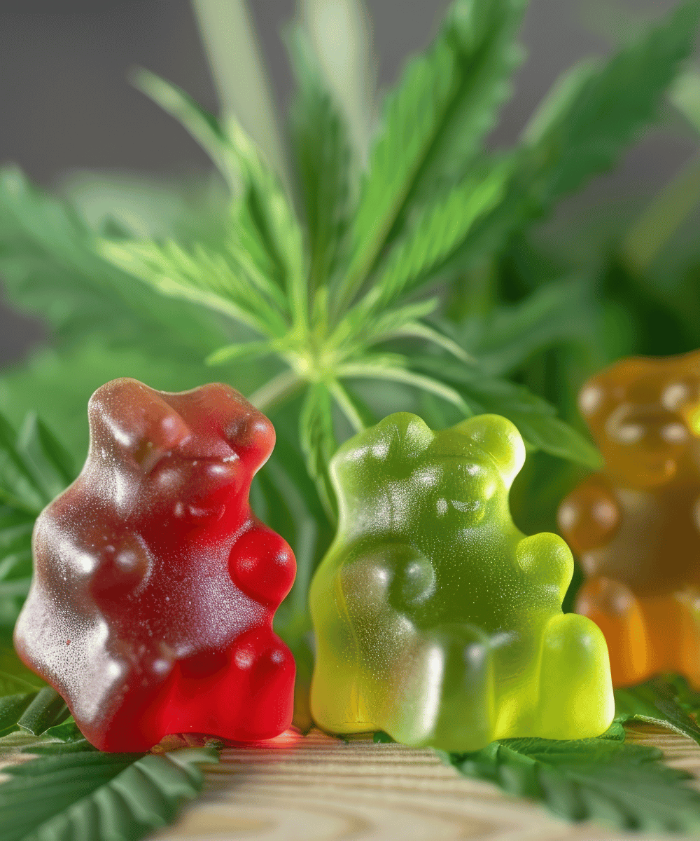 Gumicukorkák kannabiszlevelekkel