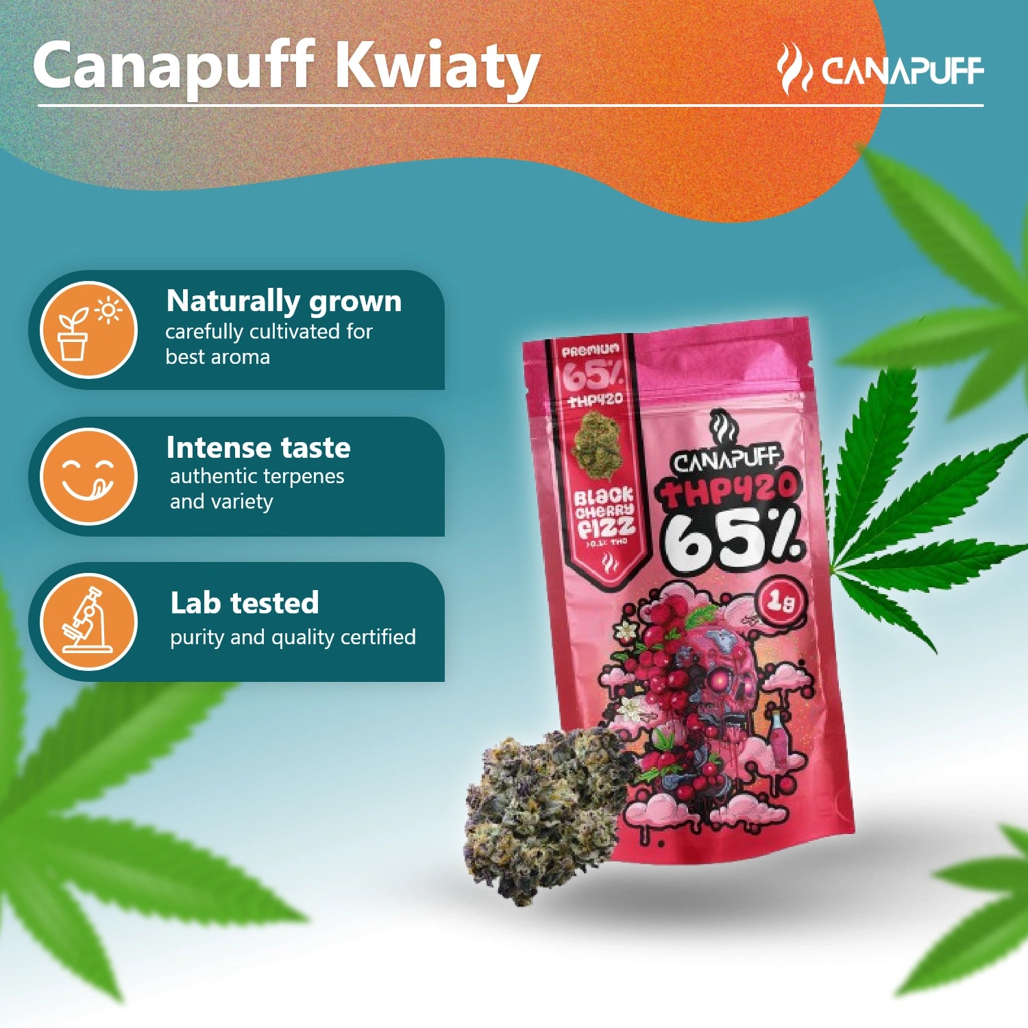THP420 Virágzat Fekete cseresznye fizz 65%