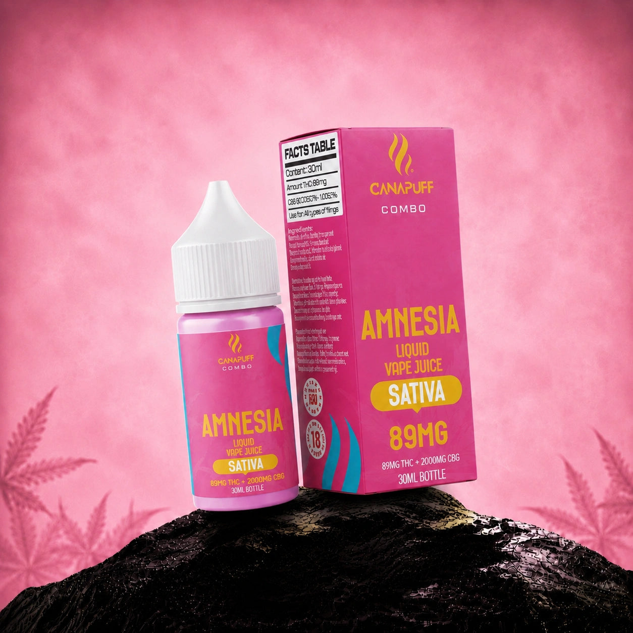 THC Liquid 89 mg 2000 mg CBG Amnesia 30 ml