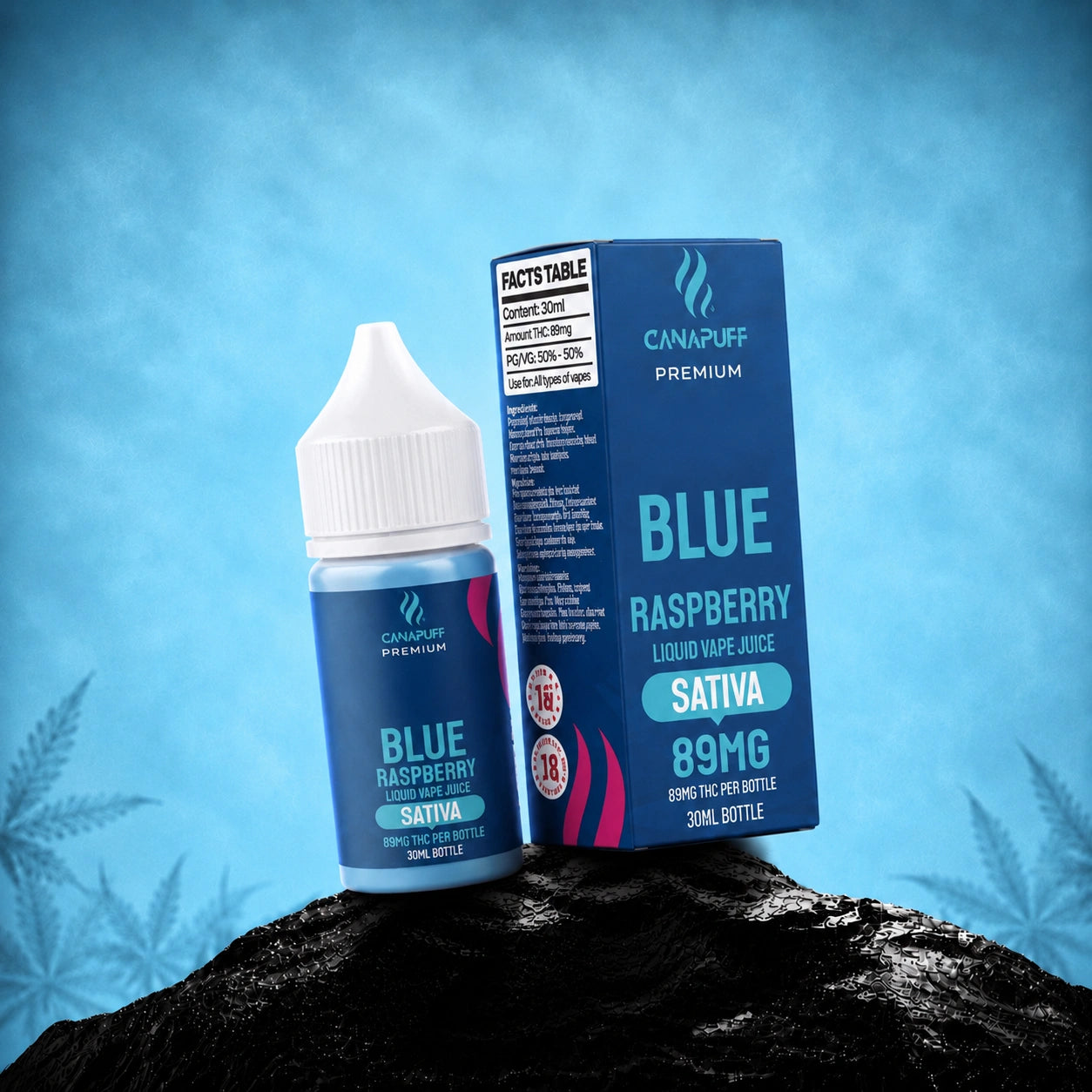 THC Liquid Kék málna 89 mg 30 ml