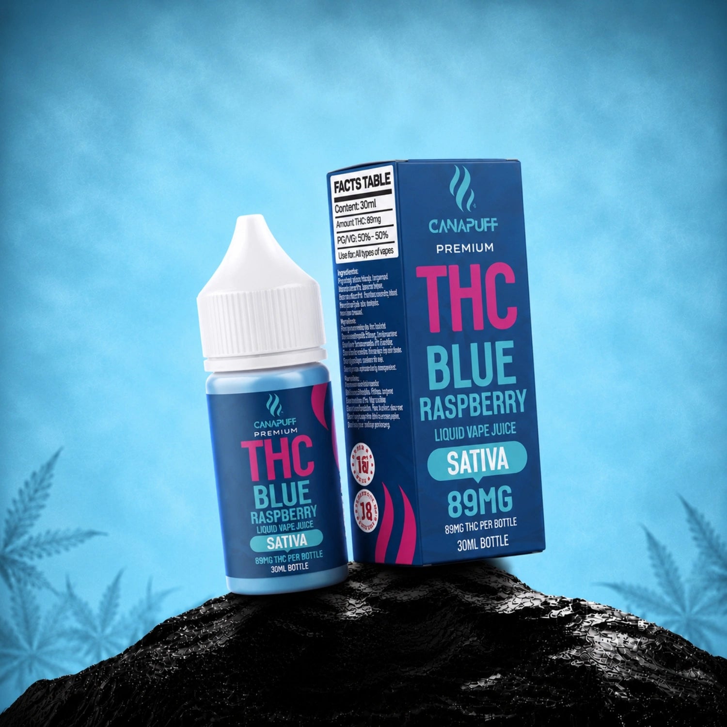 THC Liquid Kék málna 89 mg 30 ml