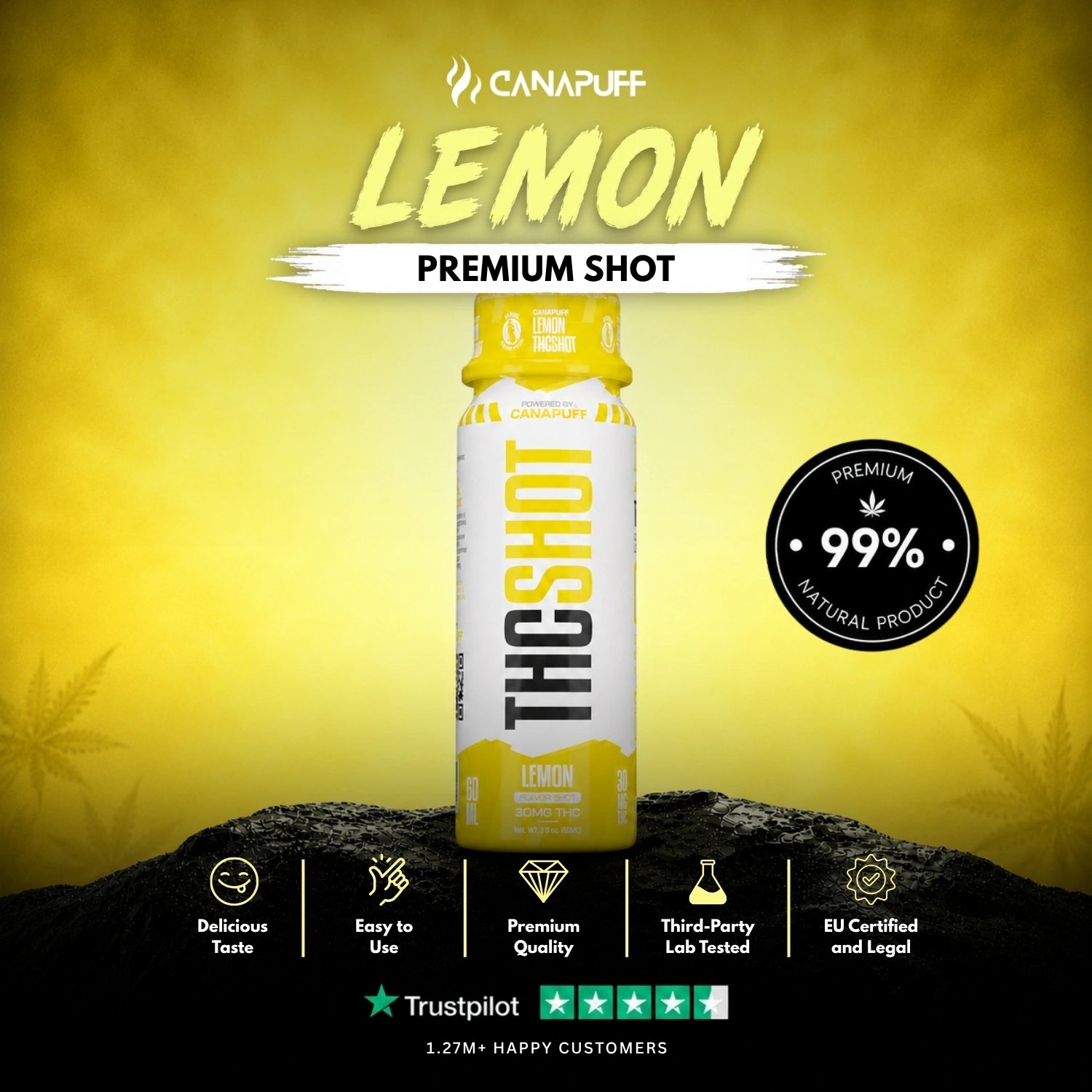 THC Shot Citrom 60 ml