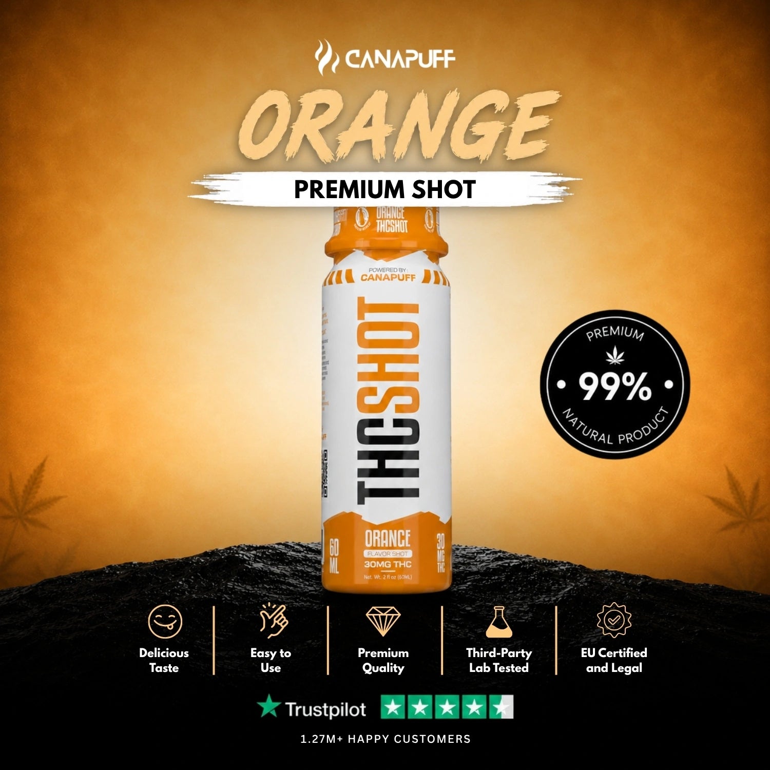 THC Shot Narancs 60ml
