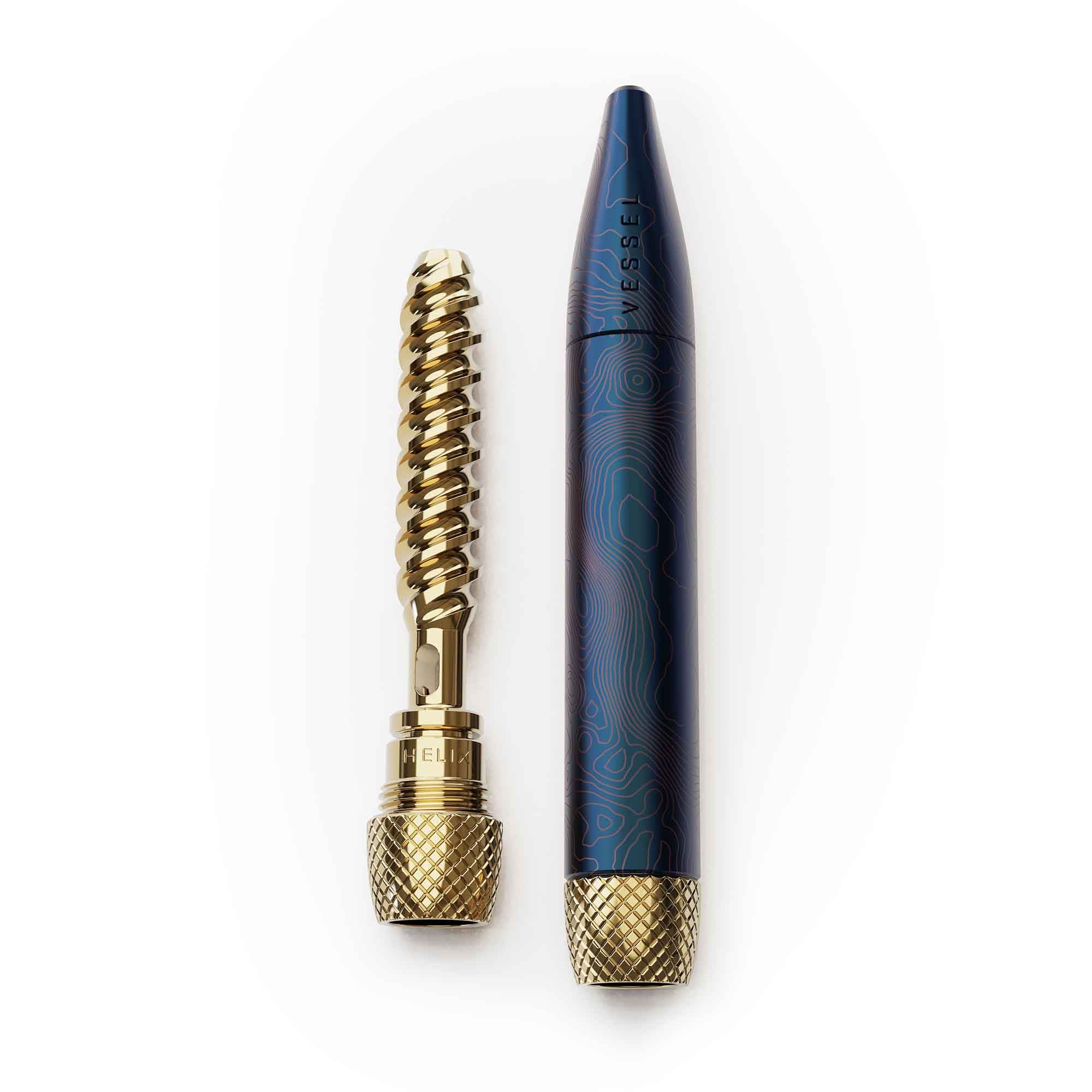 Kék Vessel Pen Helix szájrésszel