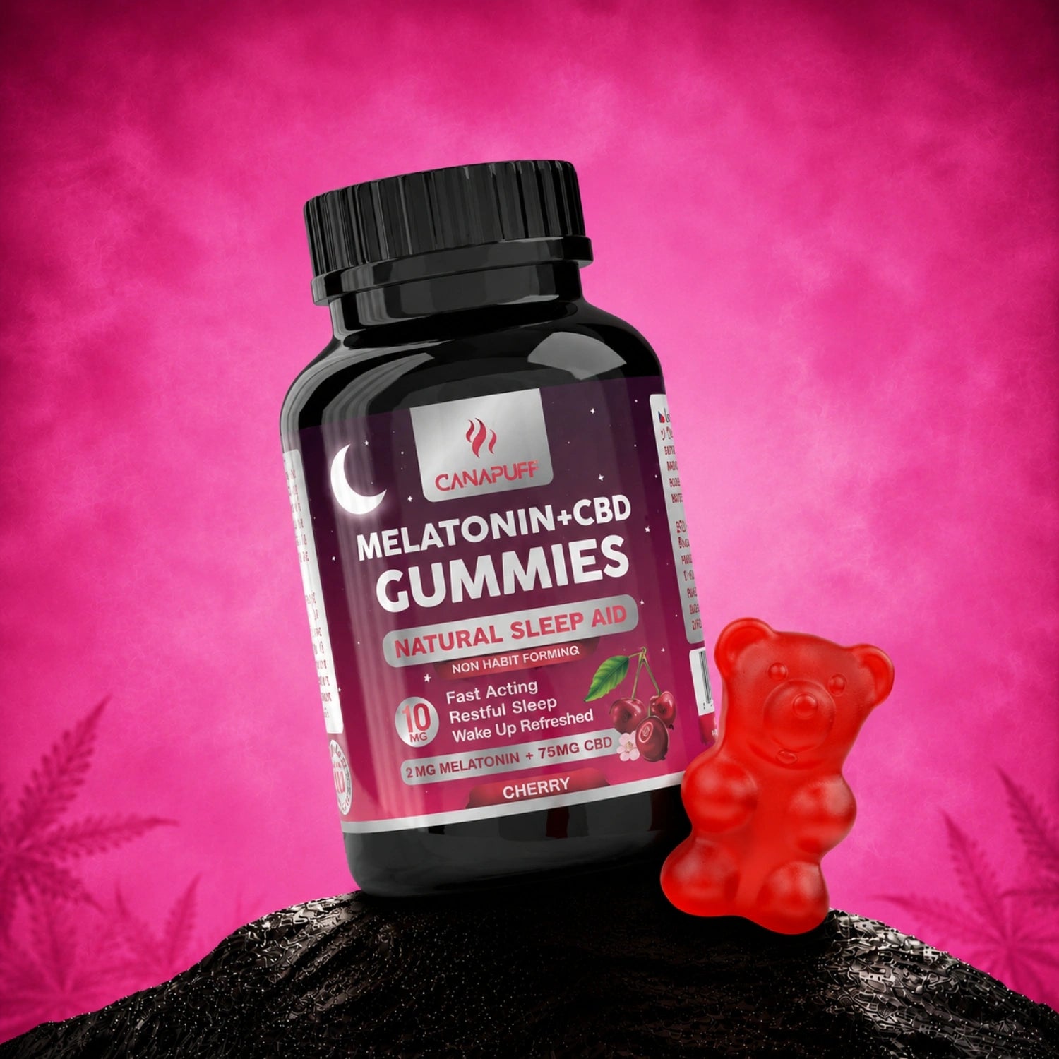 Melatonin+CBD Gumicukorkák cseresznye