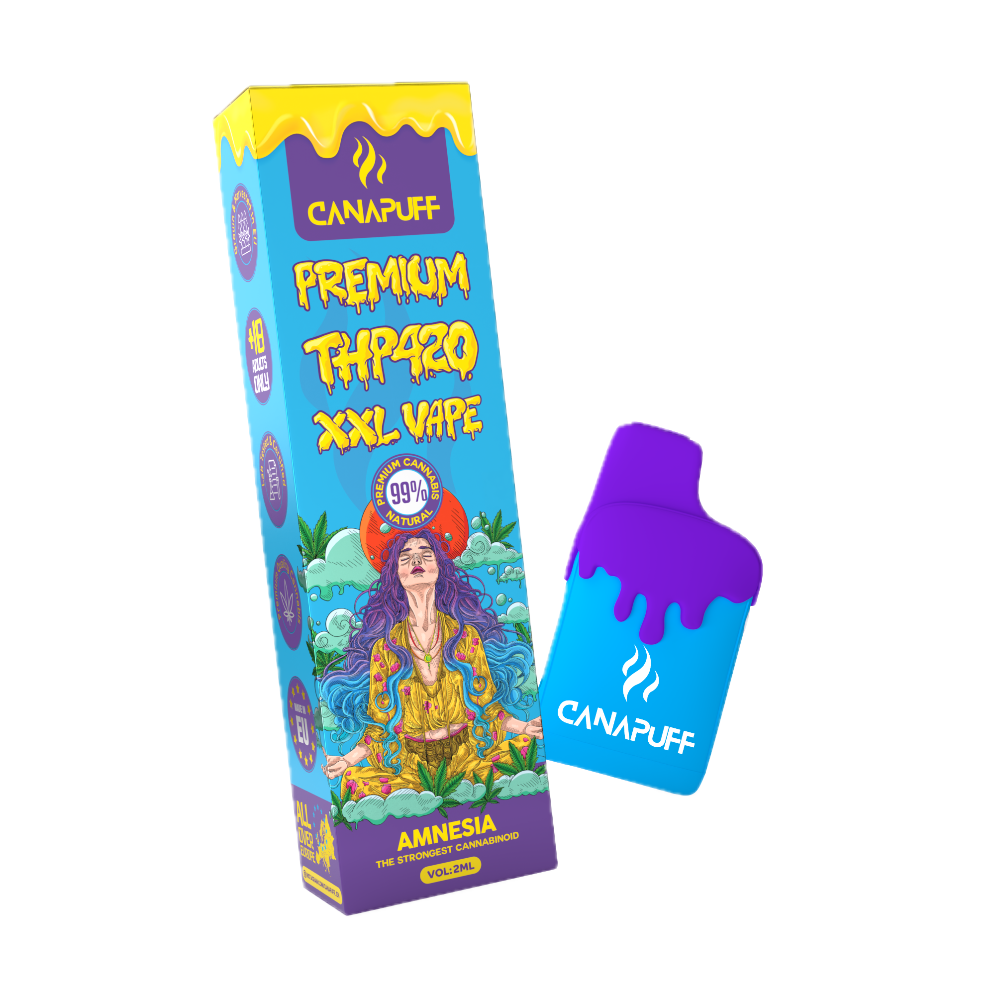 THP420 Vape Amnesia 99% 2ml
